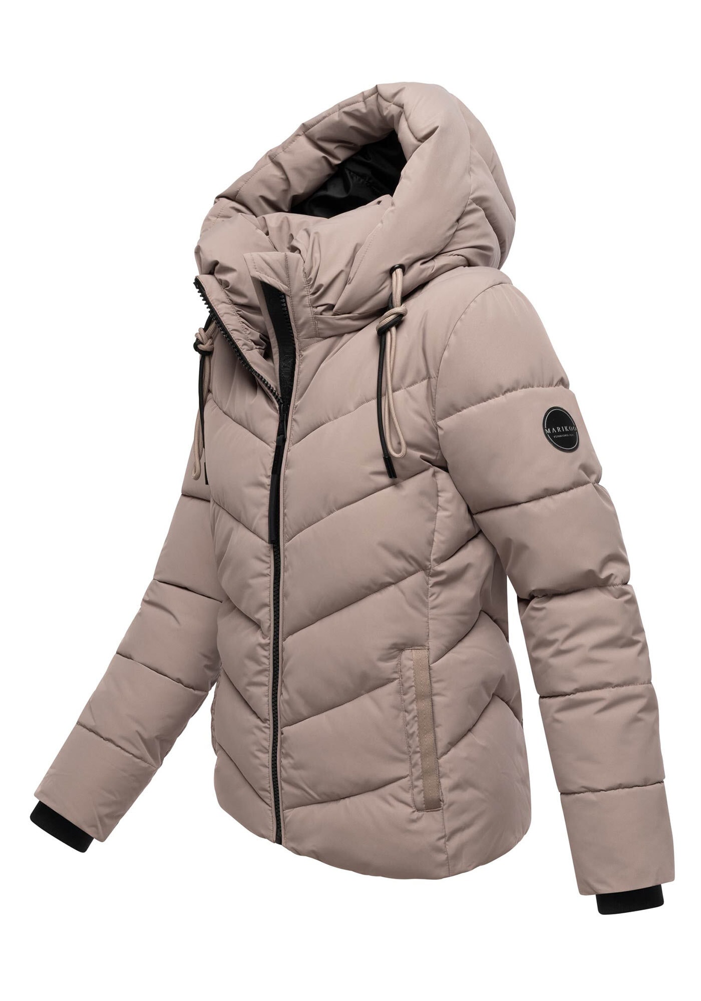 Marikoo Winterjacke »Sahnemausii«, Schräge Steppung