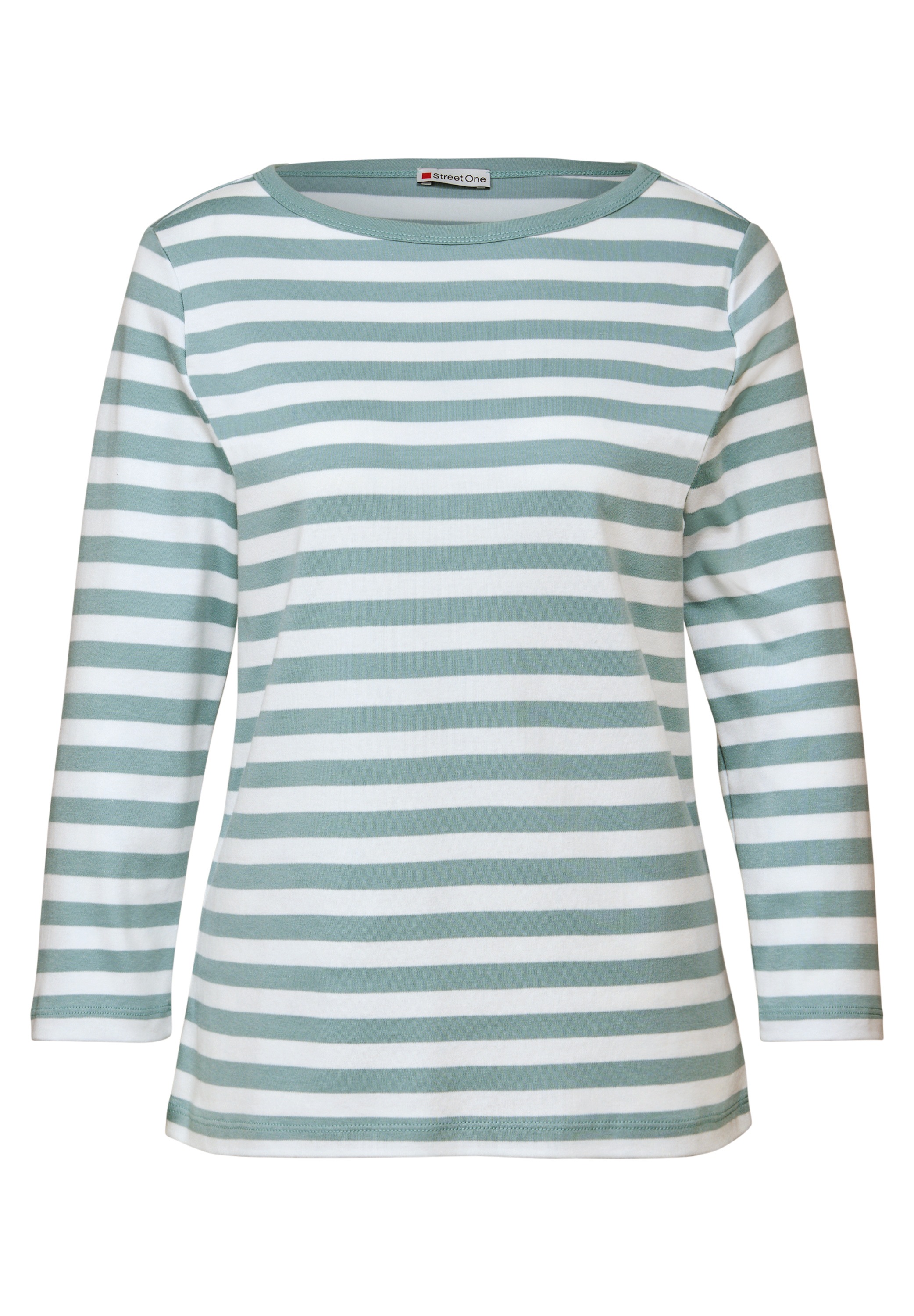 STREET ONE Rundhalsshirt, aus reiner Baumwolle