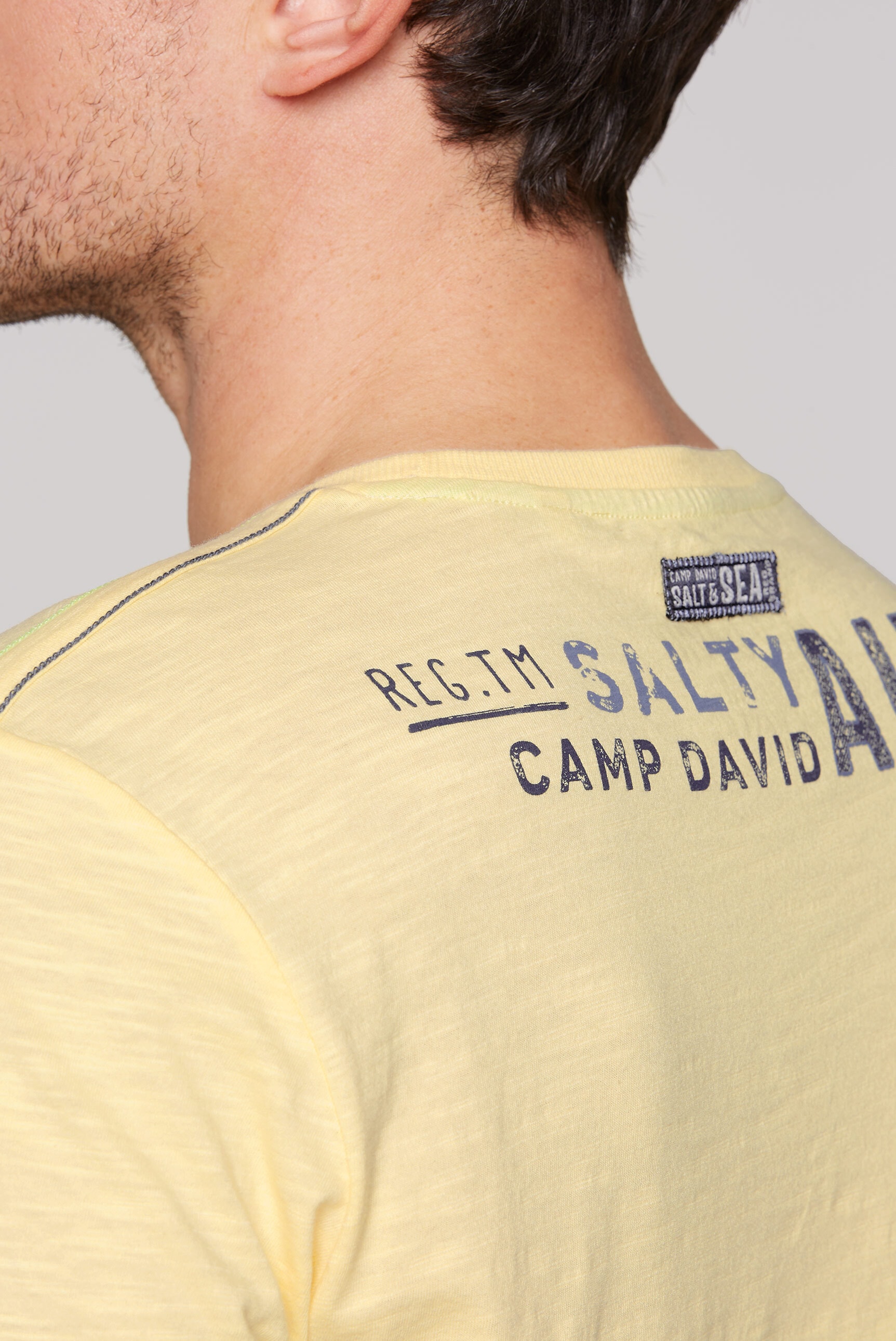CAMP DAVID Rundhalsshirt, aus Baumwolle