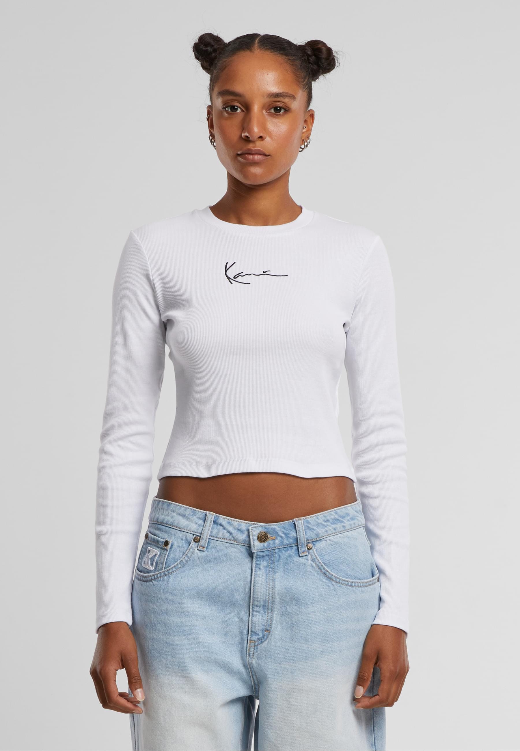 Karl Kani Longsleeve »Karl Kani Karl Kani Small Signature Short Rib LS«, (1 tlg.)