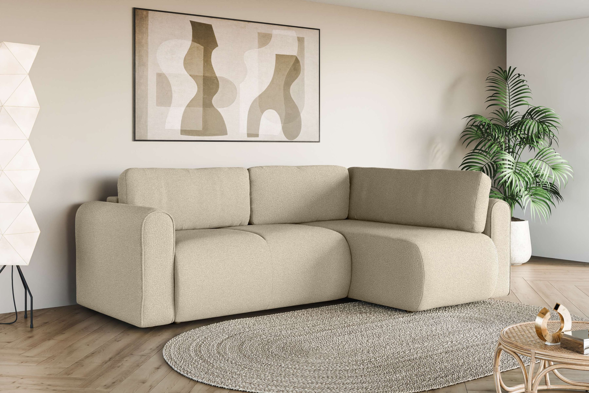 INOSIGN Ecksofa "Zacharia wahlweise Schlafsofa mit Bettkasten, B/T/H 250/16 günstig online kaufen