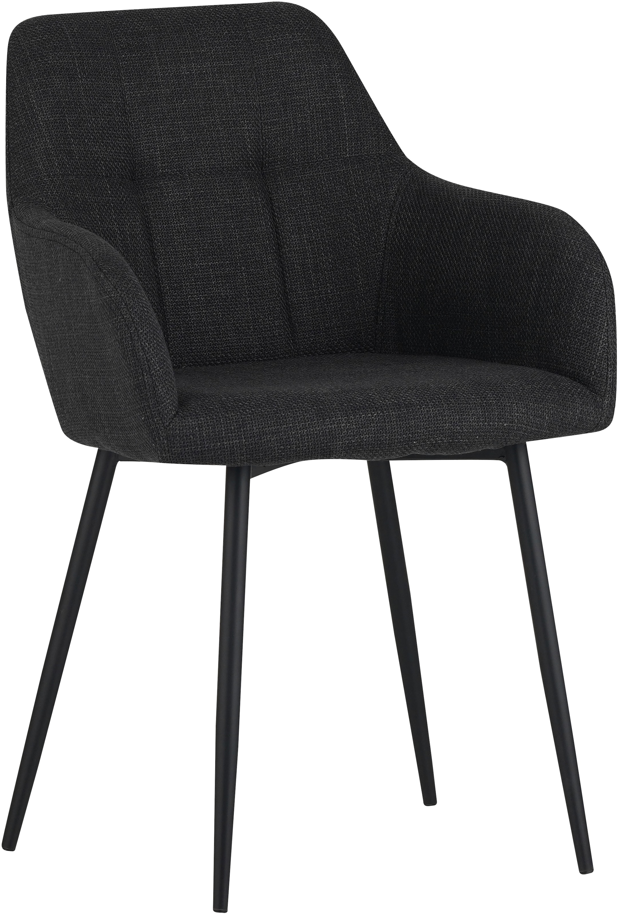HELA Essgruppe »MOSEL«, (3 tlg.), Tisch 90x75 cm, Platte rund, gesinterter Stein, Armlehnenstuhl