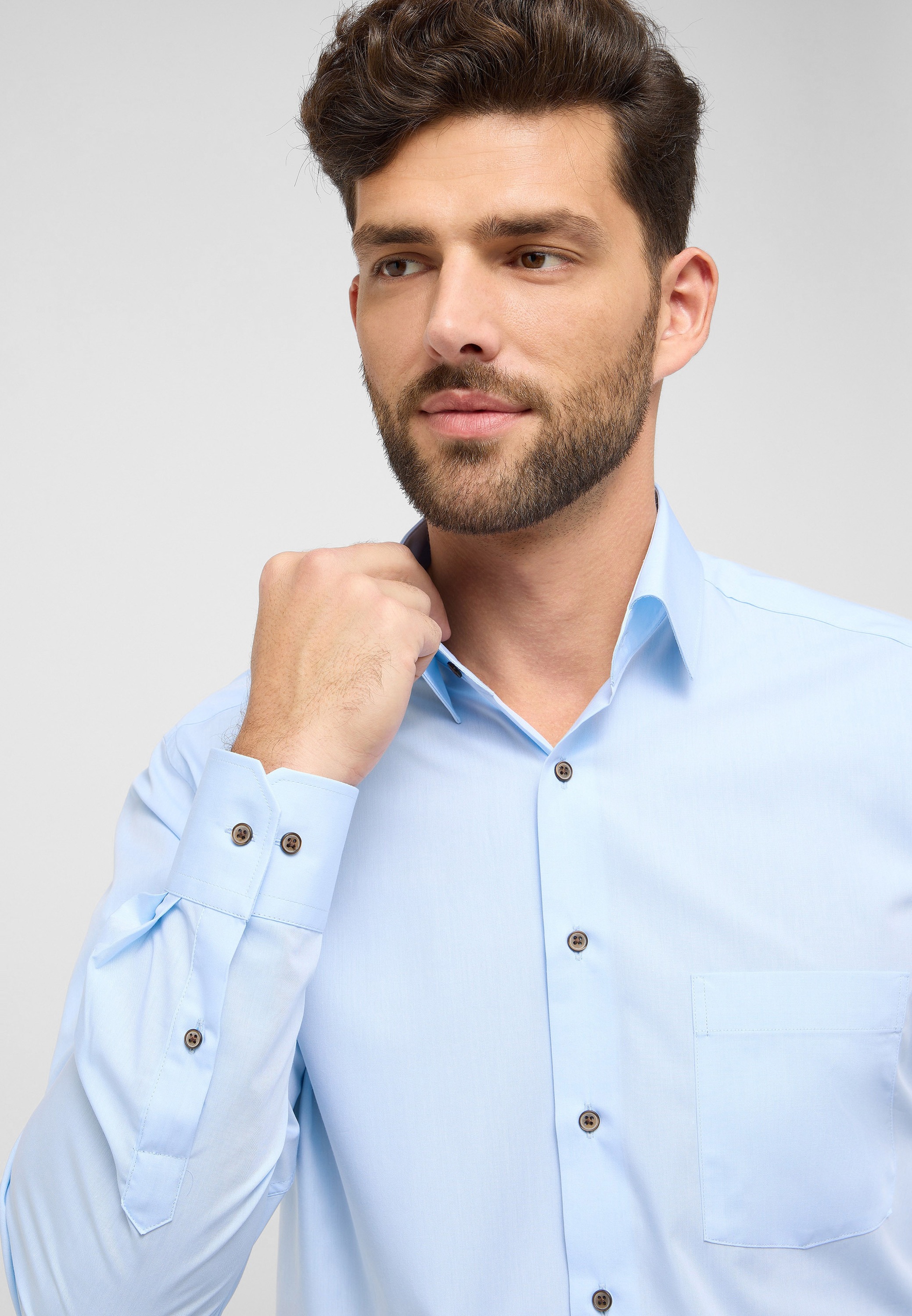 Thumbnail - Eterna Langarmhemd "MODERN FIT" EASY IRON (bügelleicht)