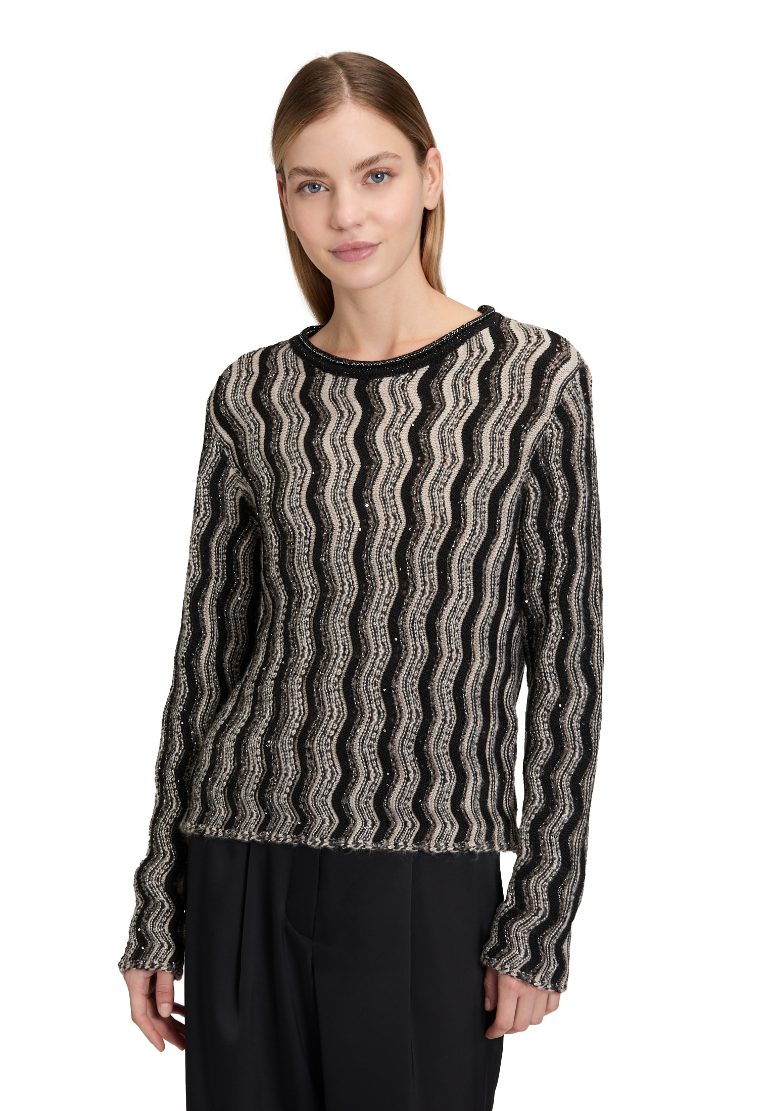 Betty Barclay Strickpullover "Damen Strickpullover mit Pailletten" 1 Stk. t günstig online kaufen