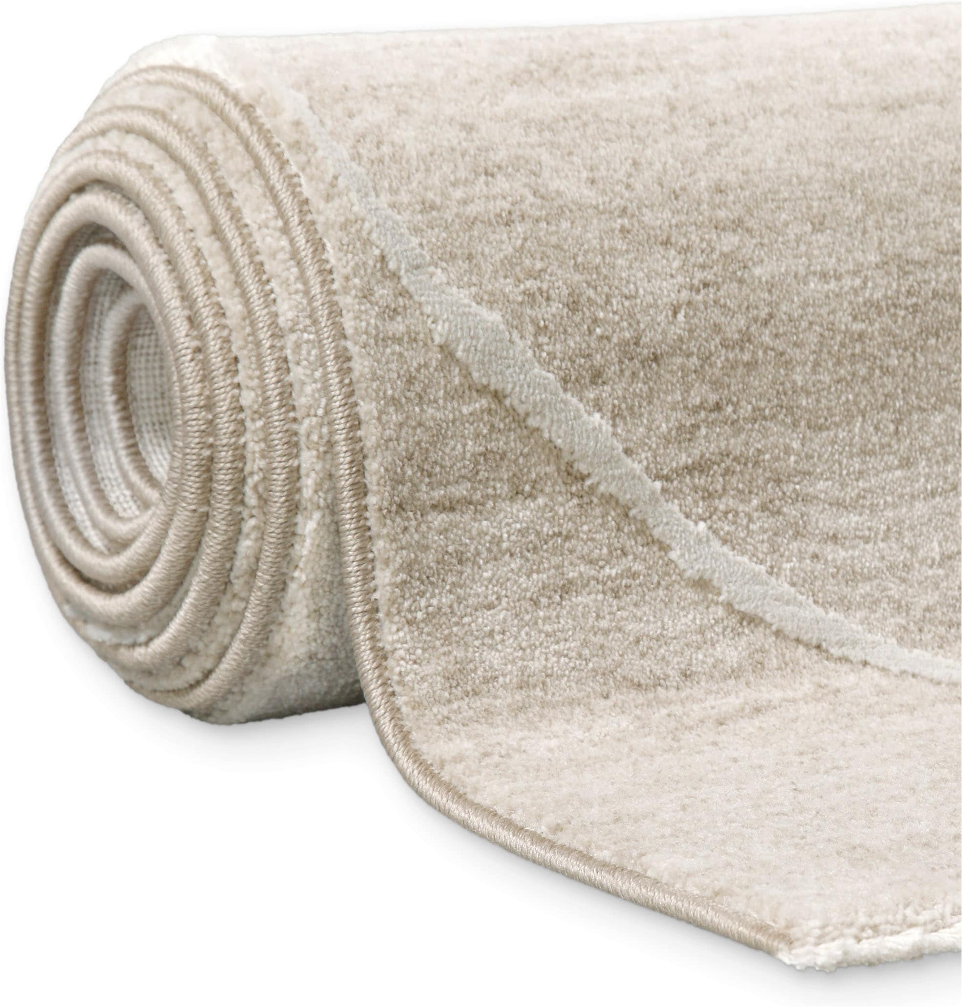 Esprit Teppich »Elite« rechteckig 15 mm Höhe Kurzflor, Marmordesign, Hoch-Tief-Effekt, waschbar, Jute-Rücken