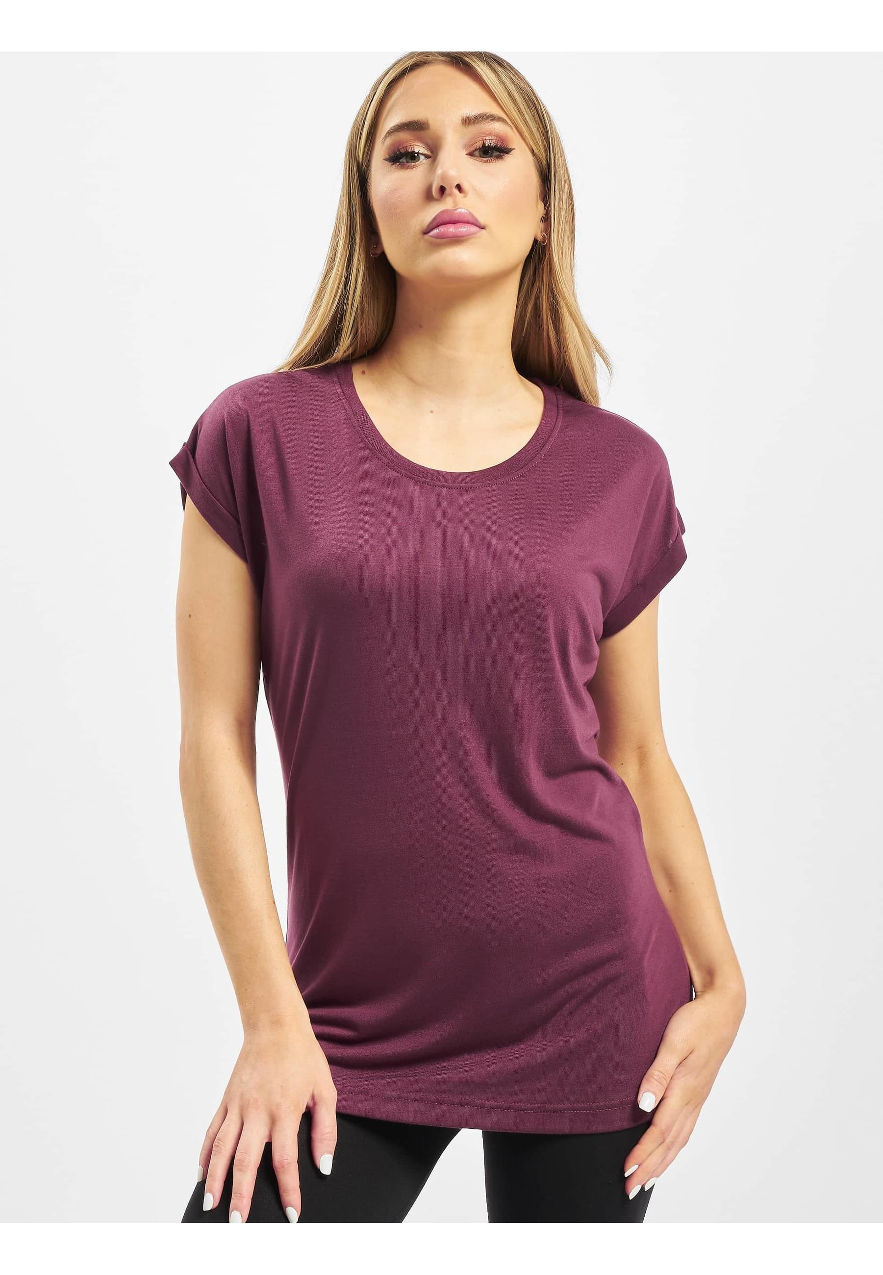 T-Shirt »DEF Damen DEF Giorgia T-Shirt Burgundy«, (1 tlg.)