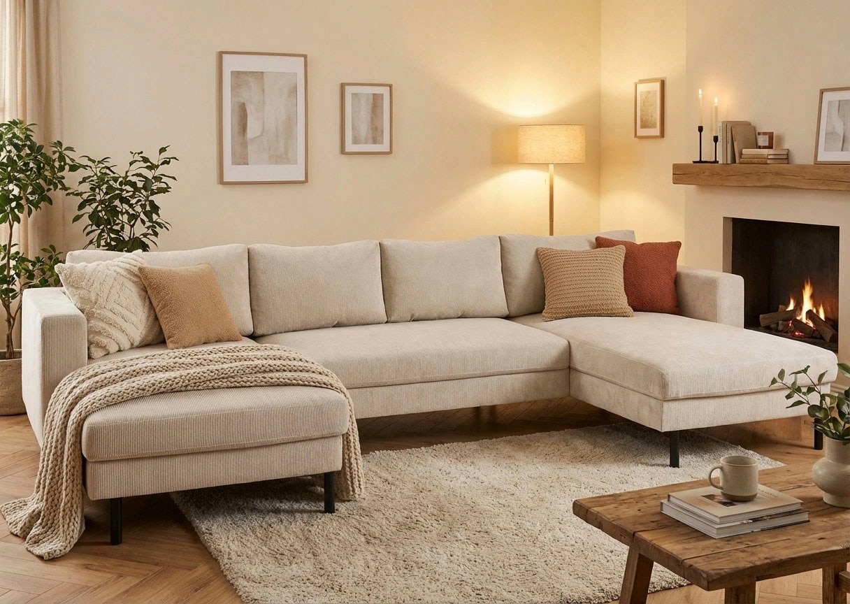 TRENDMANUFAKTUR Wohnlandschaft "Amazing II, wahlw. mit Schlaffunktion & Bet günstig online kaufen