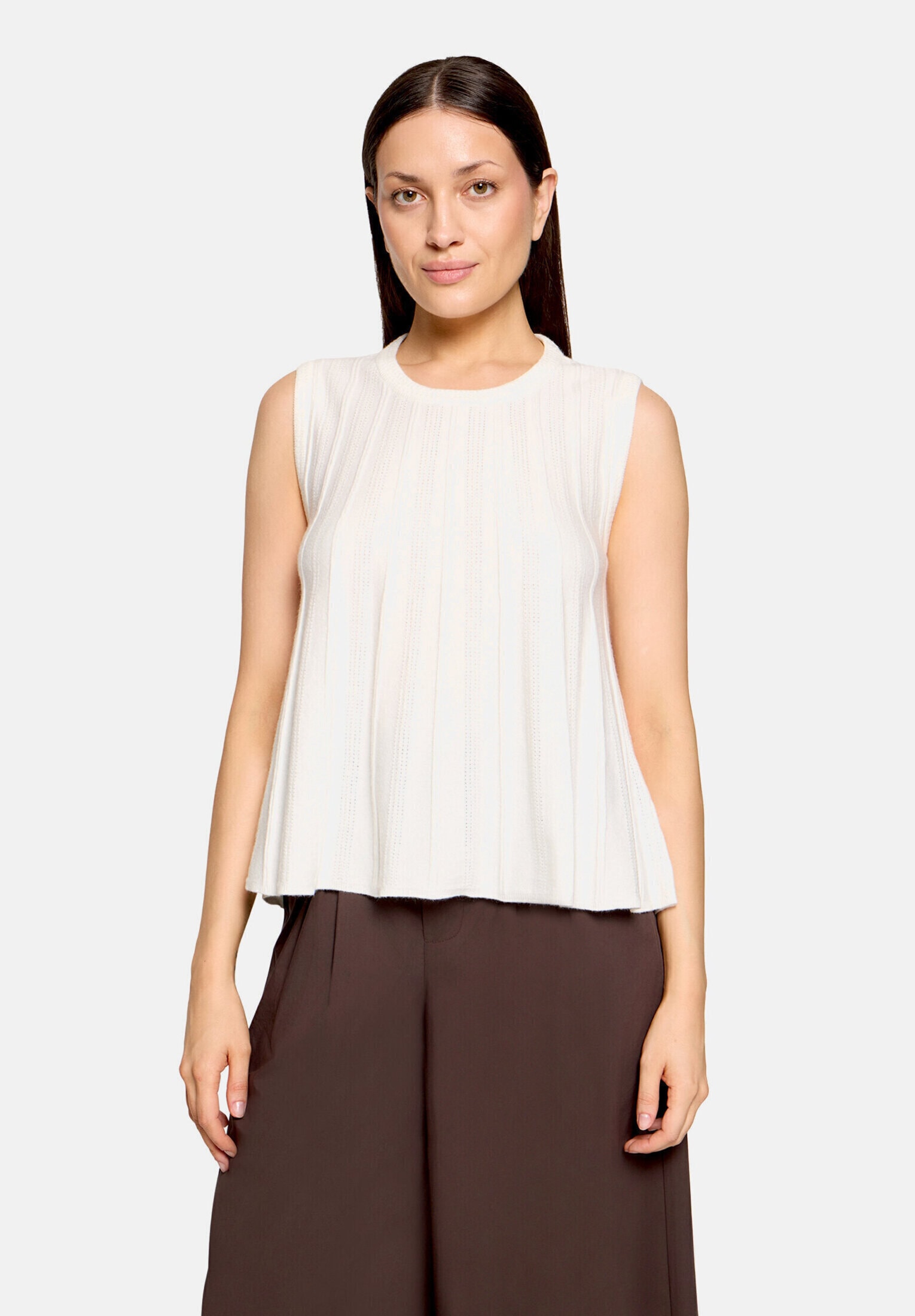 Cartoon Stricktop »Damen mit Rundhalsausschnitt«