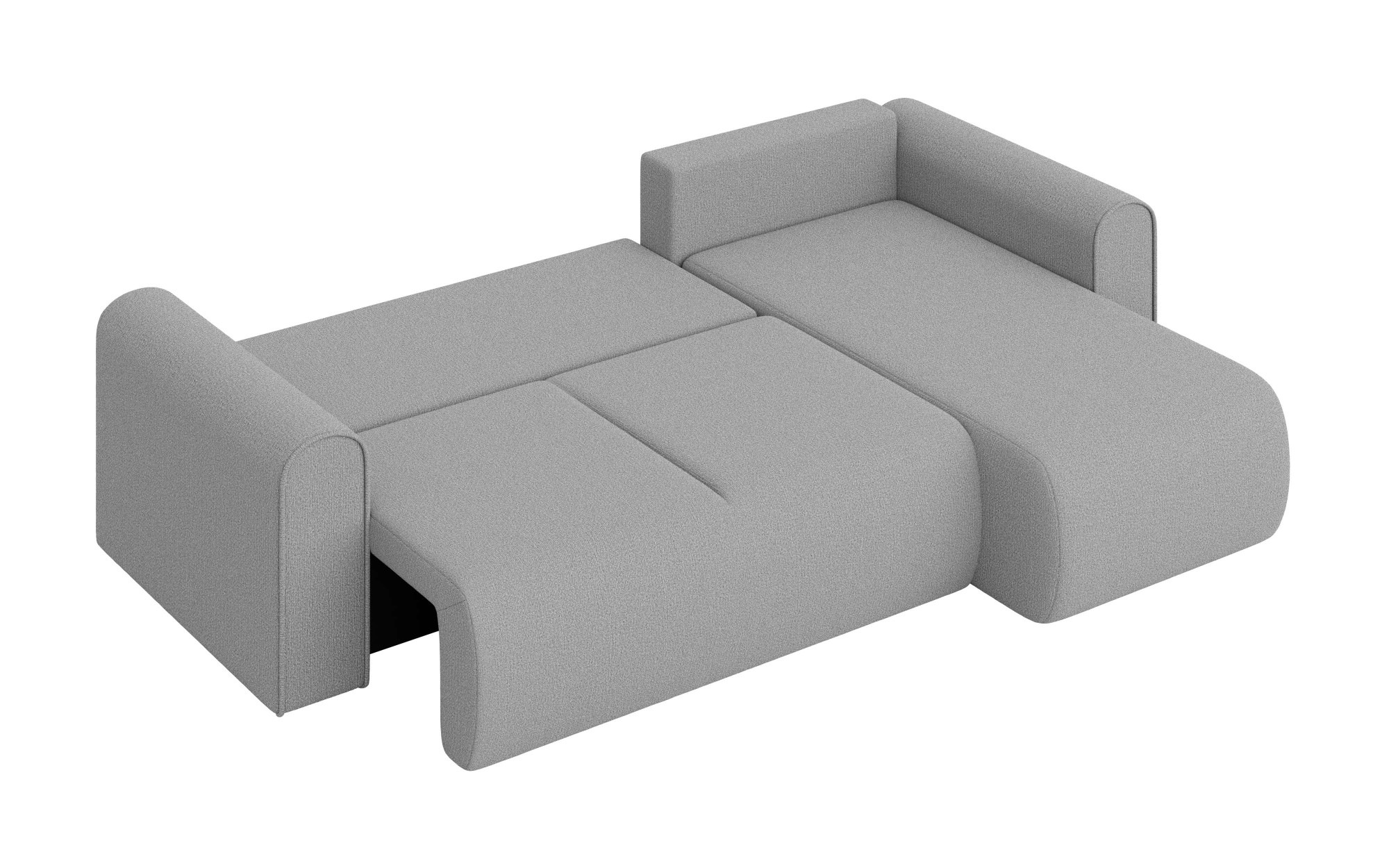 INOSIGN Ecksofa »Zacharia wahlweise Schlafsofa mit Bettkasten, B/T/H 250/166/86 cm«, L-Form mit Wellenunterfederung, Recamiere beidseitig montierbar