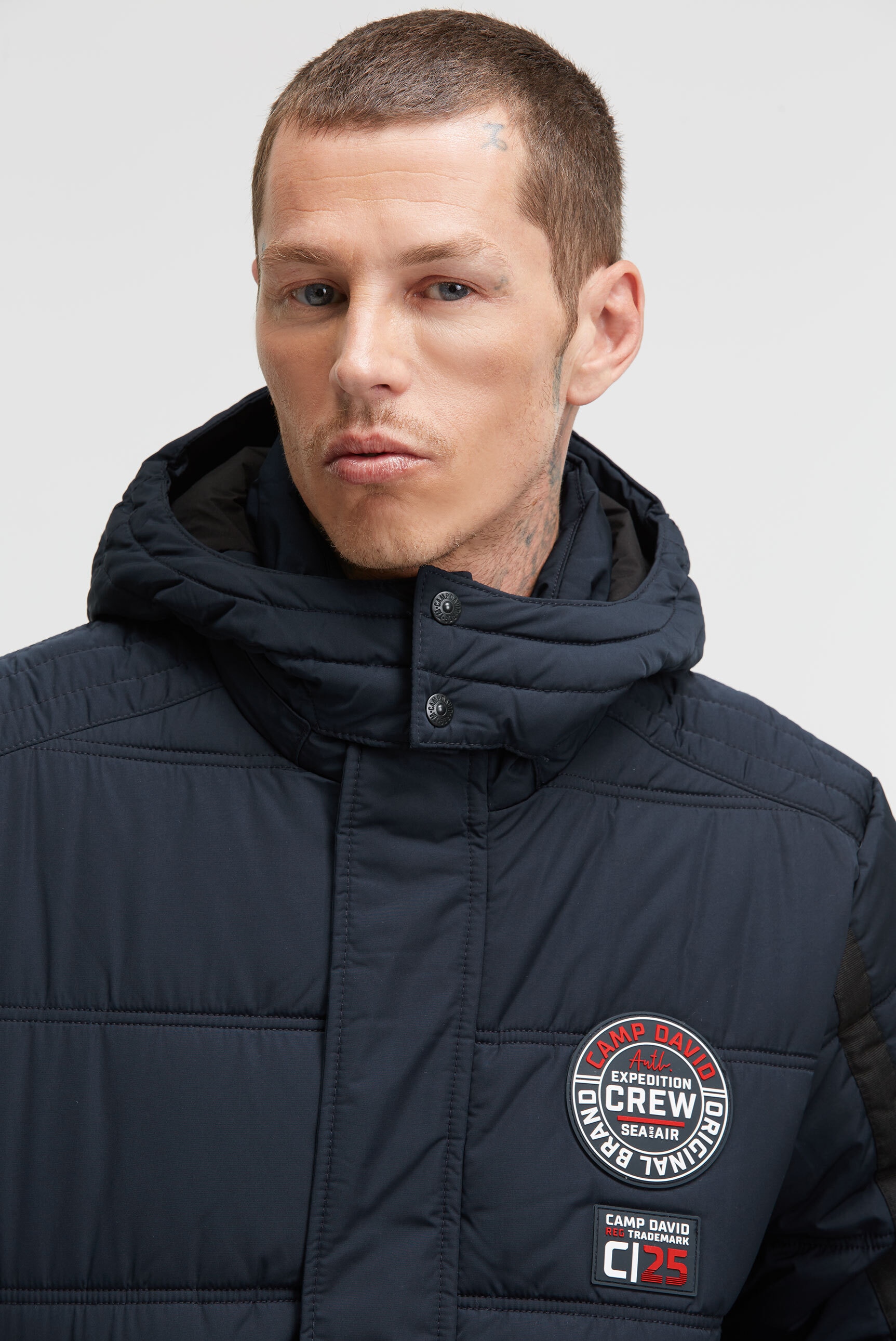 CAMP DAVID Winterjacke, mit Kapuze, mit Innentaschen