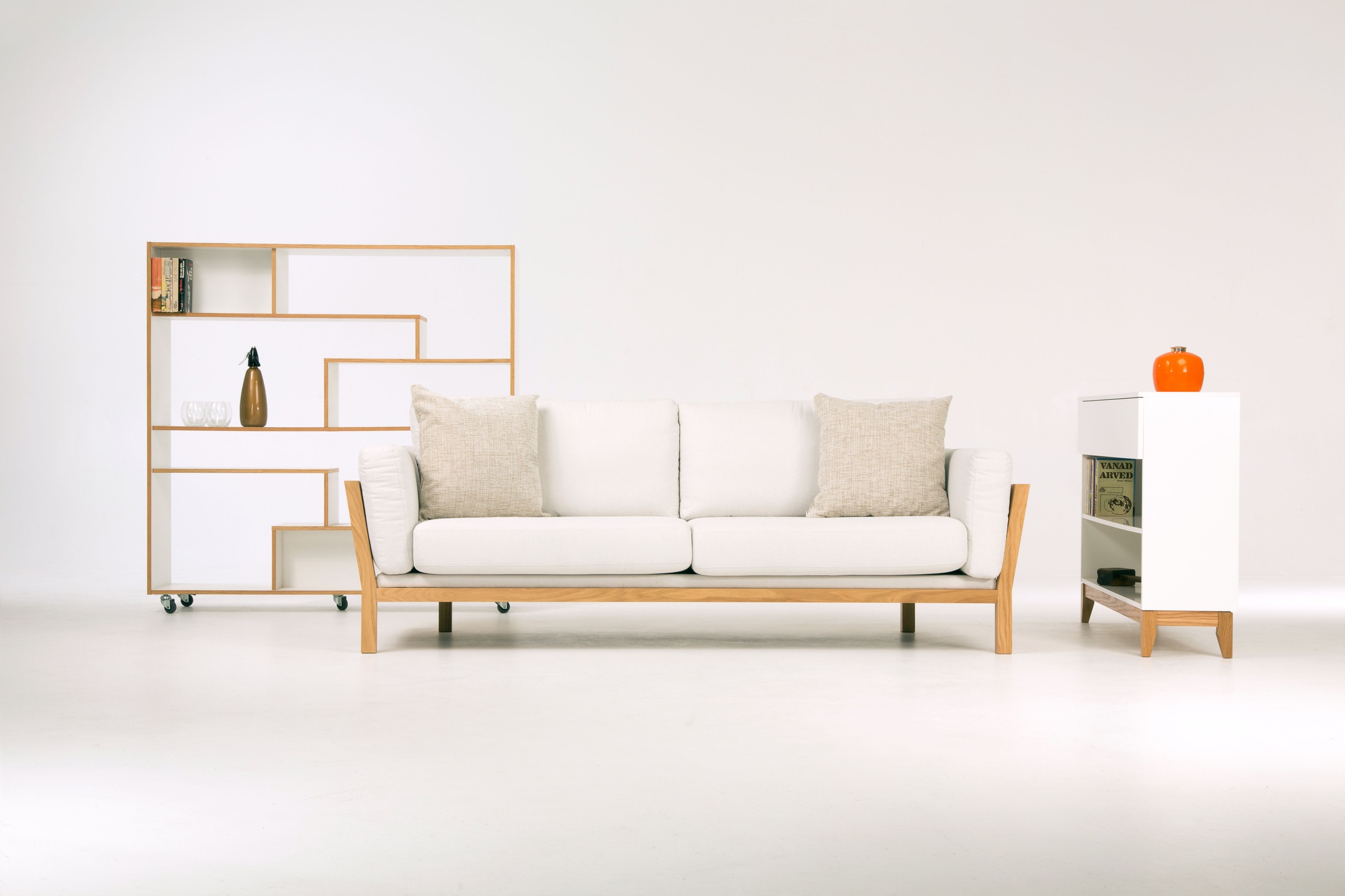 andas Raumteilerregal "Sten, Bücherregal, Standregal, Regal, Raumteiler" au günstig online kaufen