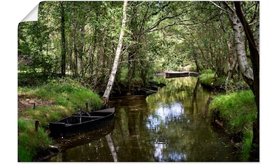 Artland Wandbild »Romantische Flusslandschaft Frankreich«, Waldbilder, (1 St.), als... kaufen