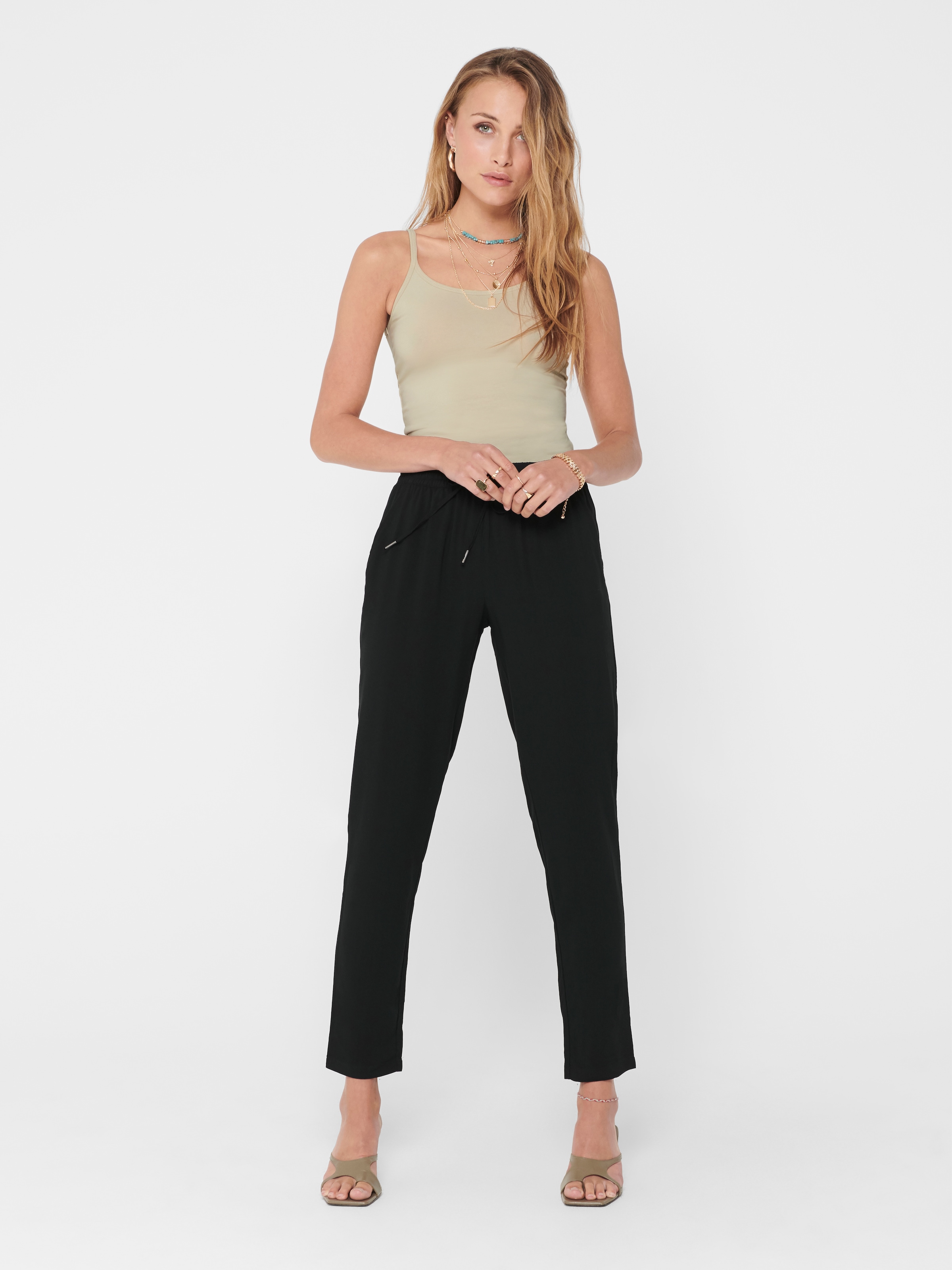 ONLY Trägertop »ONLLOVE STRAP SINGLET NOOS JRS« Baumwollmischung