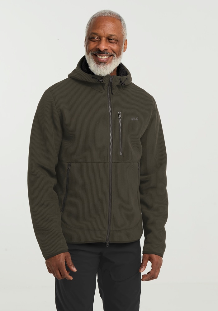 Jack Wolfskin Fleecejacke "LAKE RIDGE HOODED JKT M", mit Kapuze günstig online kaufen
