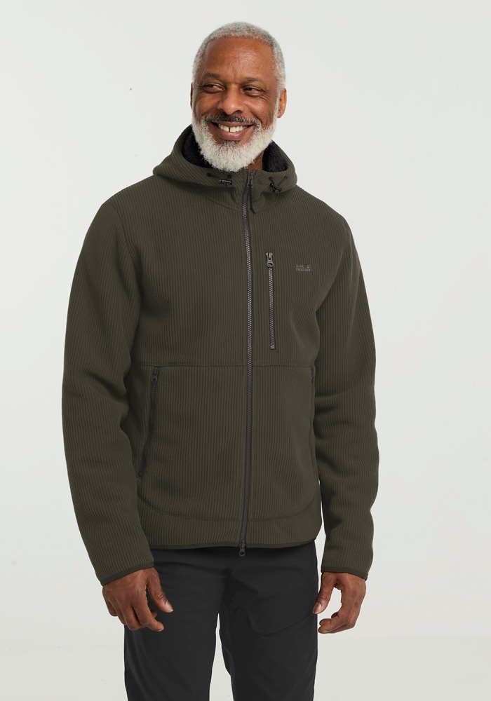 Jack Wolfskin Fleecejacke "LAKE RIDGE HOODED JKT M" mitKapuze günstig online kaufen