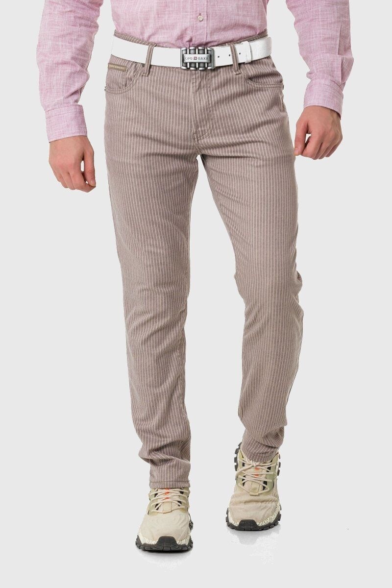Cipo & Baxx Gerade Jeans »Hose«, im dezenten Streifen-Look