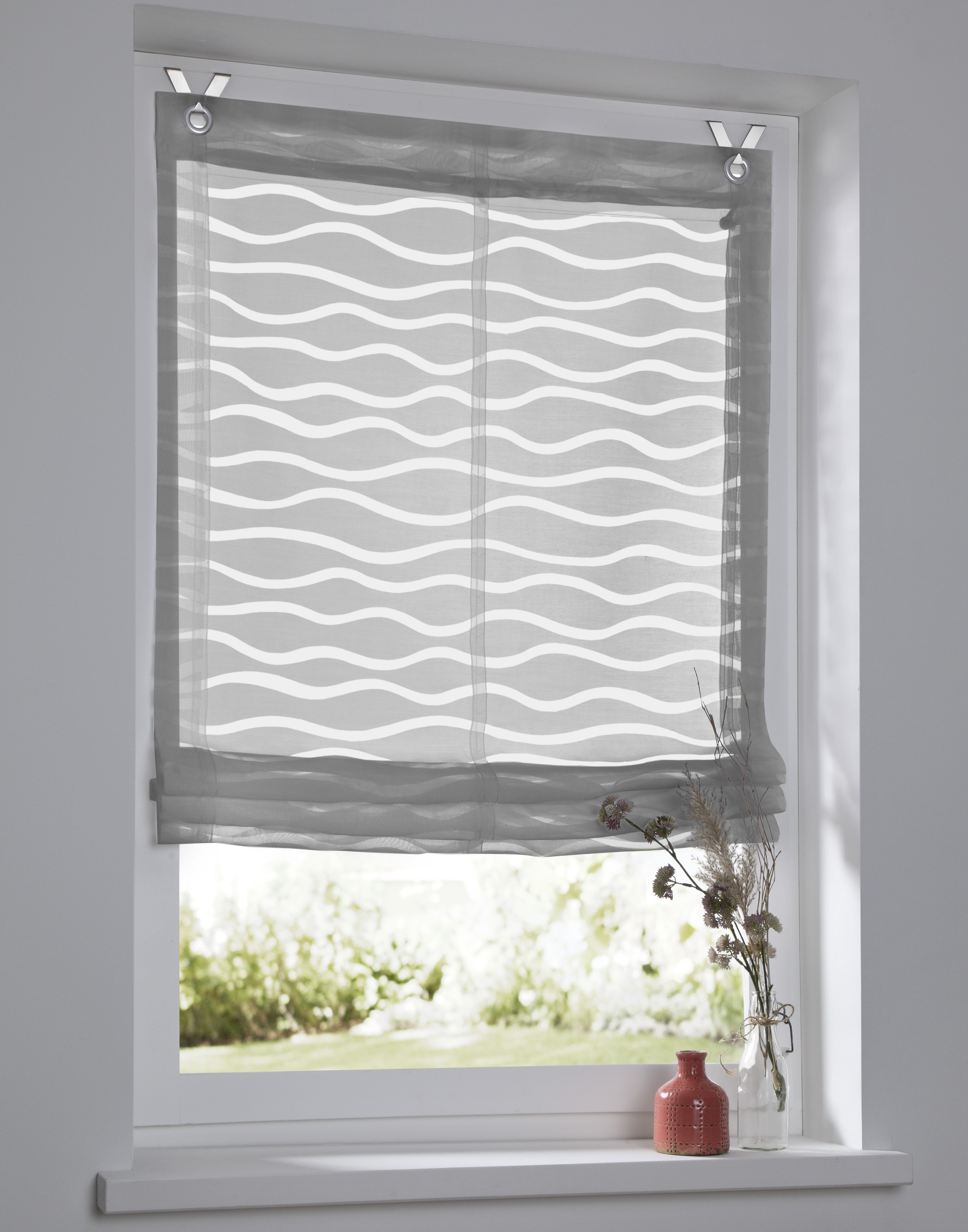 Kutti Raffrollo "Enya" mit Hakenaufhängung ohne Bohren freihängend Montage günstig online kaufen