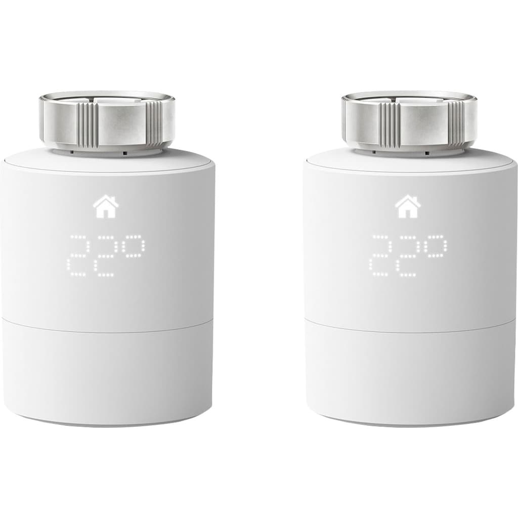 Tado Heizkörperthermostat »Smartes Heizkörper-Thermostat - Duo Pack, zur Einzelraumsteuerung«, (Packung)