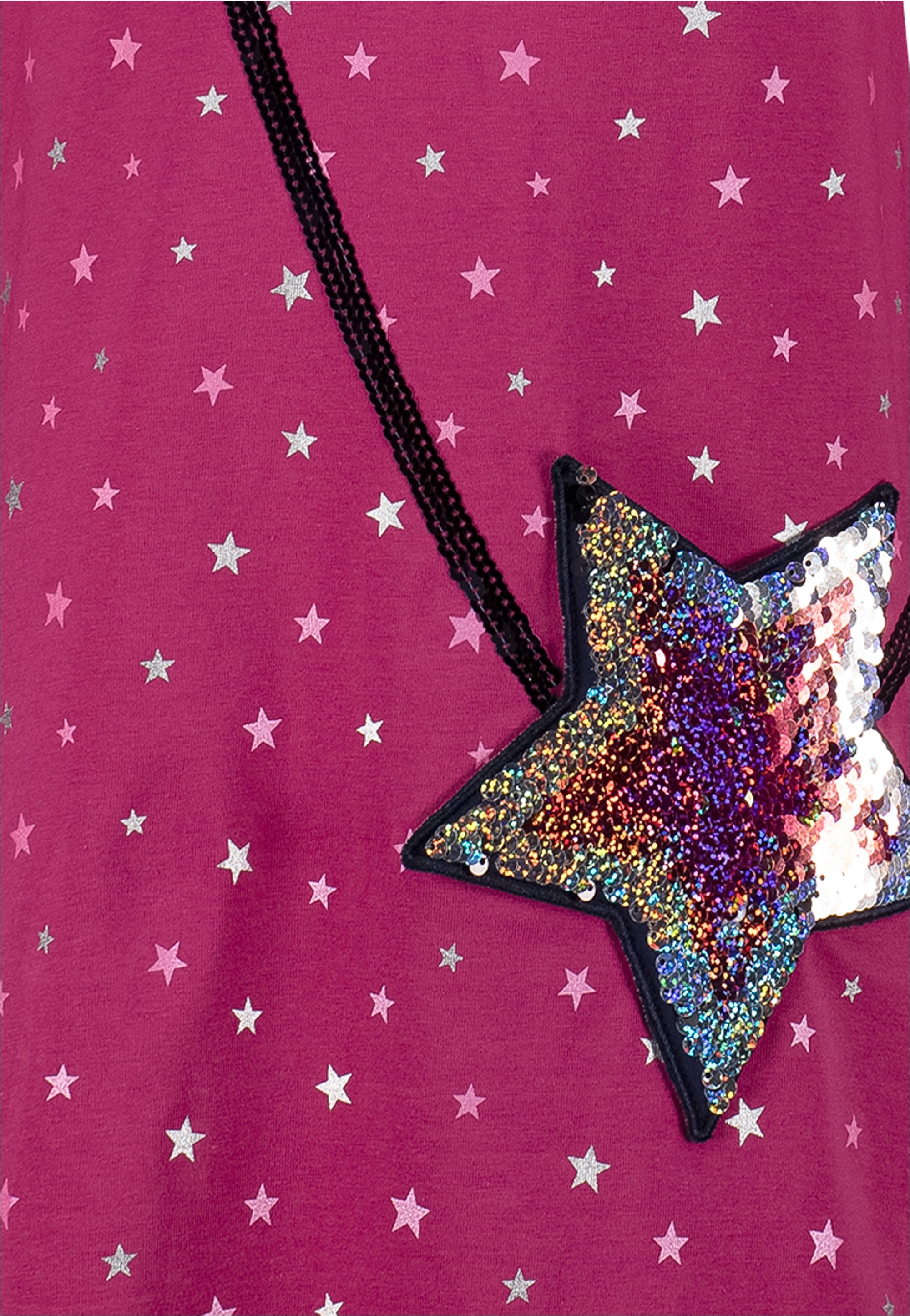 SALT AND PEPPER Jerseykleid »Kidspark«, mit AOP-Sternchendruck und Pallietten