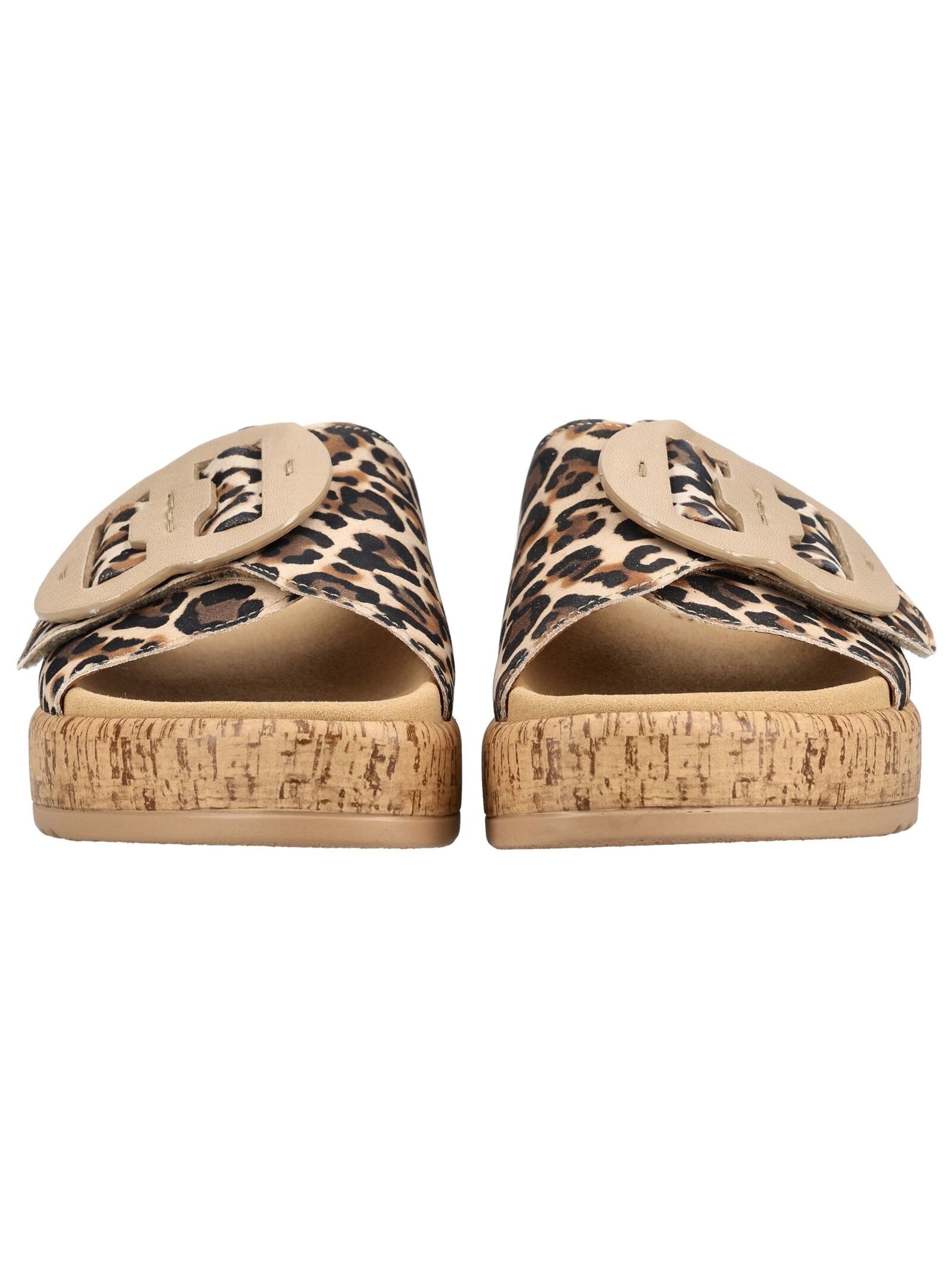 Pantolette GABOR "Gabor Pantoletten Veloursleder", Herren, Gr. 38, leopard, Veloursleder, Schuhe Pantolette 2