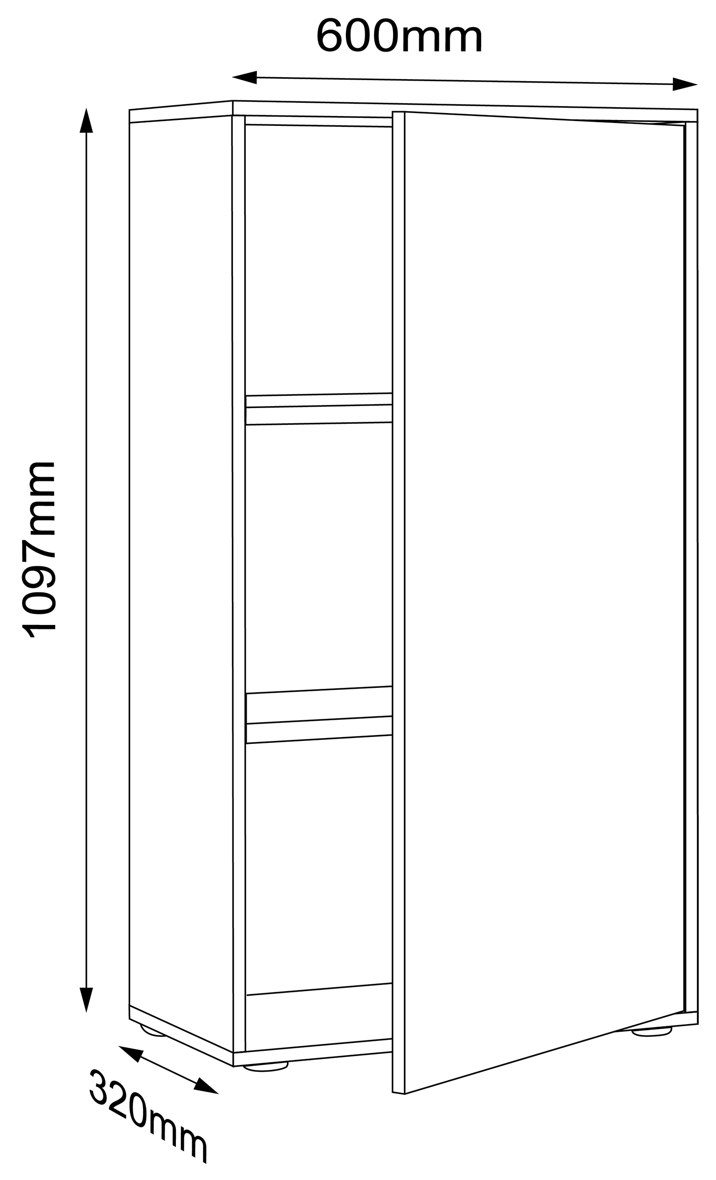 VCM Aktenschrank »Büroschrank Aktenschrank Sideboard Salia 3fach«