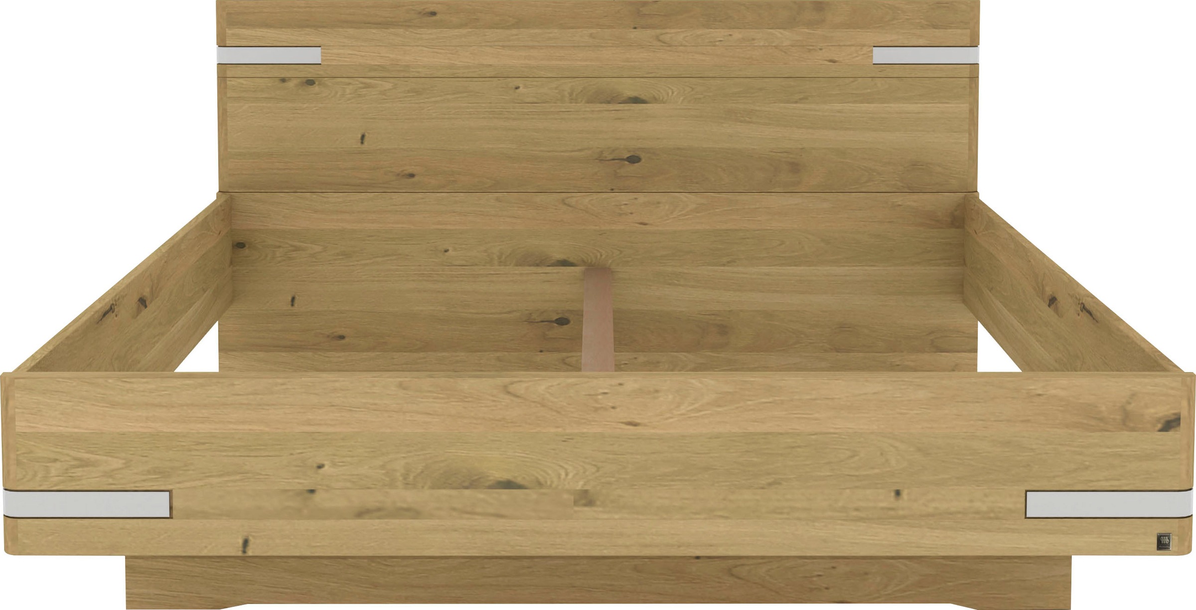 Musterring Holzbett "Savona, Bettgestell, Bettrahmen, teilmassiv Bianco-Eic günstig online kaufen