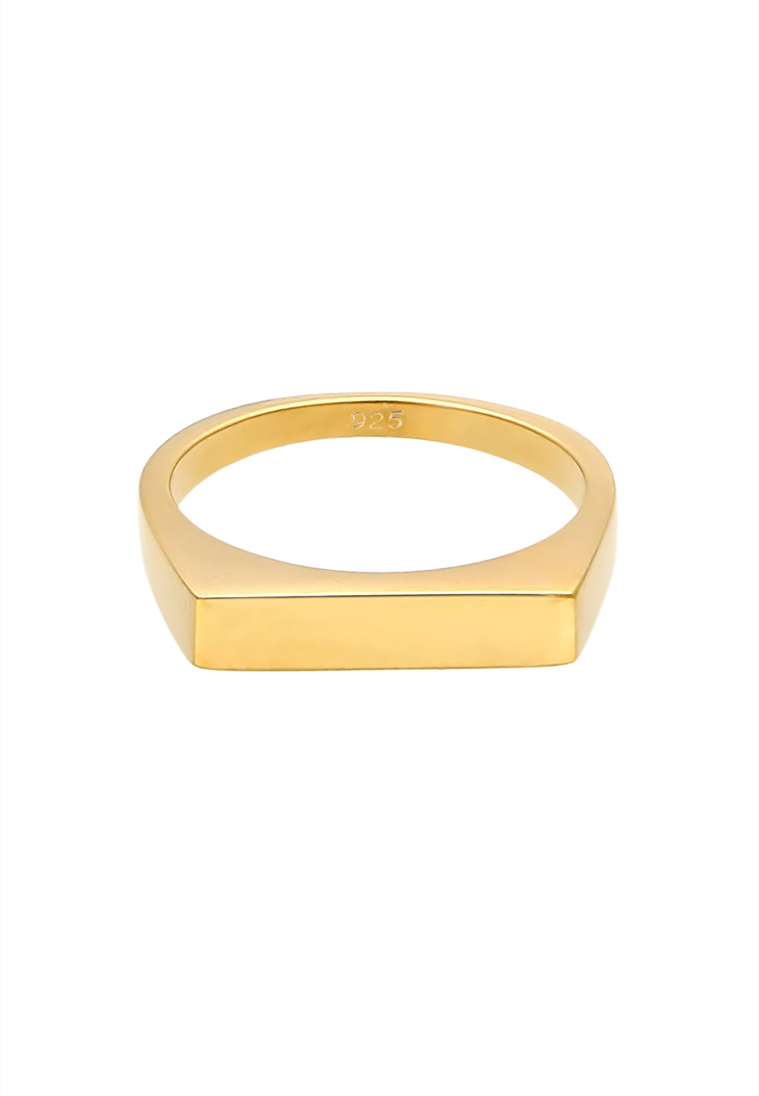 Elli Siegelring »Siegelring Rechteck Pinky Ring 925 Silber«