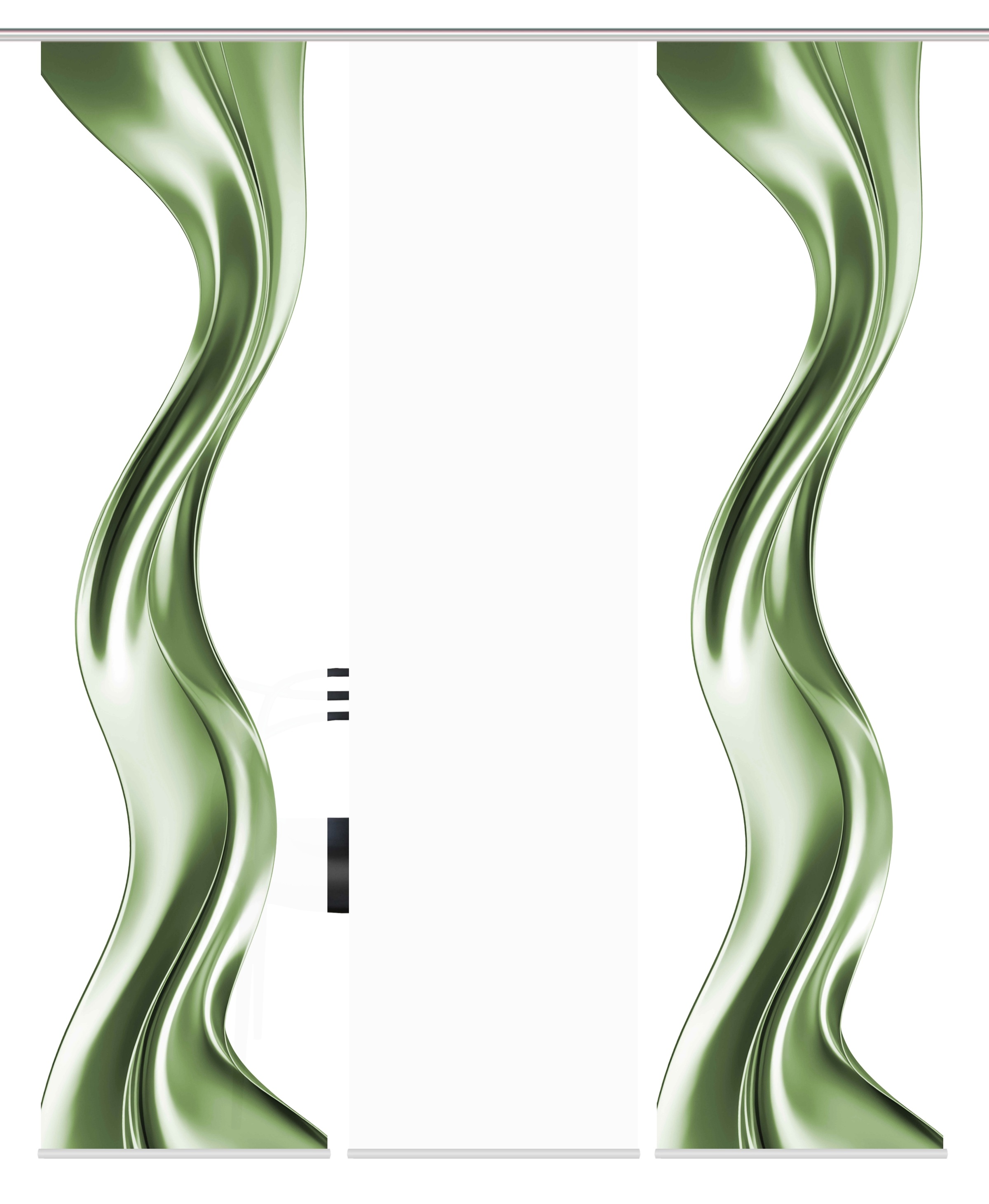 HOME WOHNIDEEN Schiebegardine »OAKLEY«, (3 St.), SCHIEBEVORHANGSET,SEIDENOPTIK,DIGIDRUCK