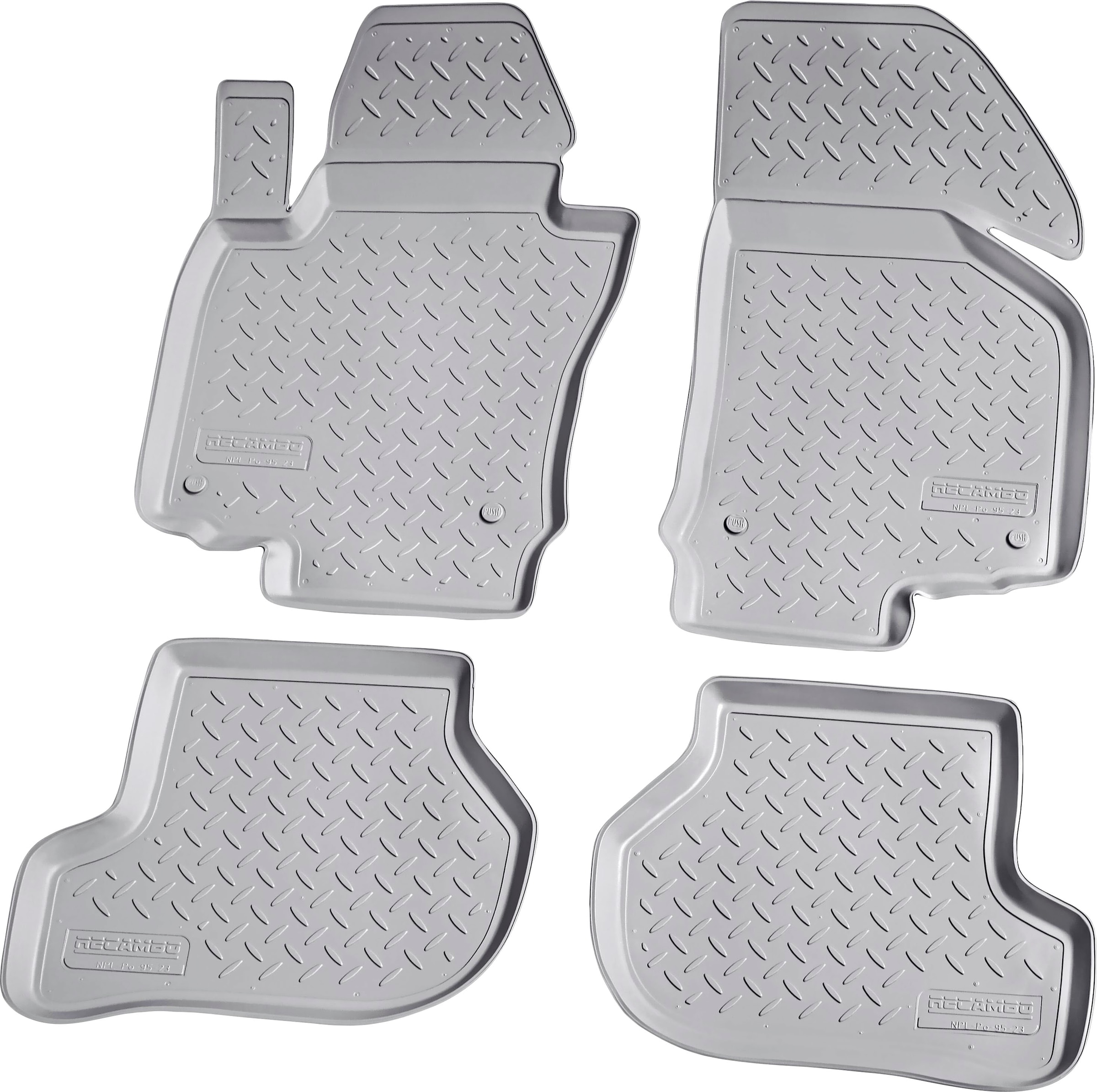 RECAMBO Passform-Fußmatten »CustomComforts«, VW, Jetta, (Set, 4 St