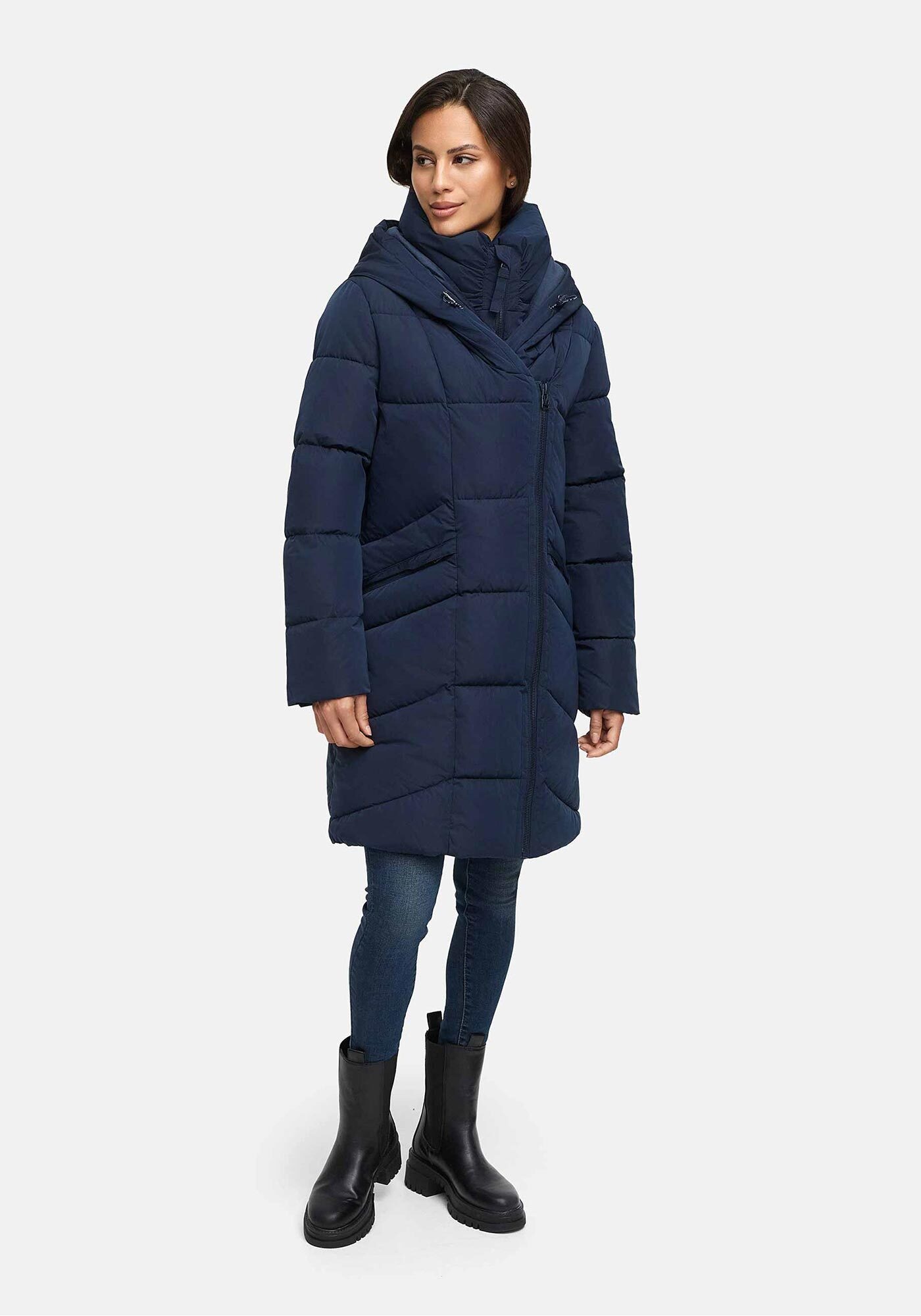 Marikoo Winterjacke »Virenaa«, mit extra hohem Kragen und warmem Fleecefutter
