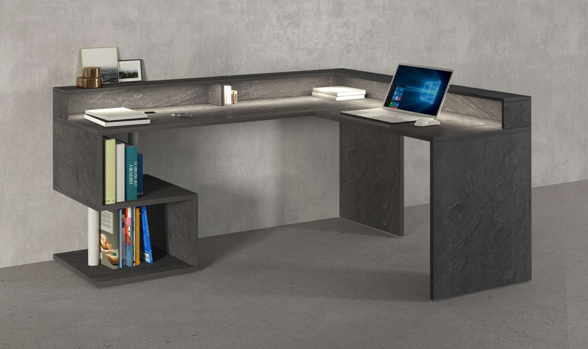 Home affaire Eckschreibtisch "Esse, Schreibtisch im modernen Design" mit od günstig online kaufen