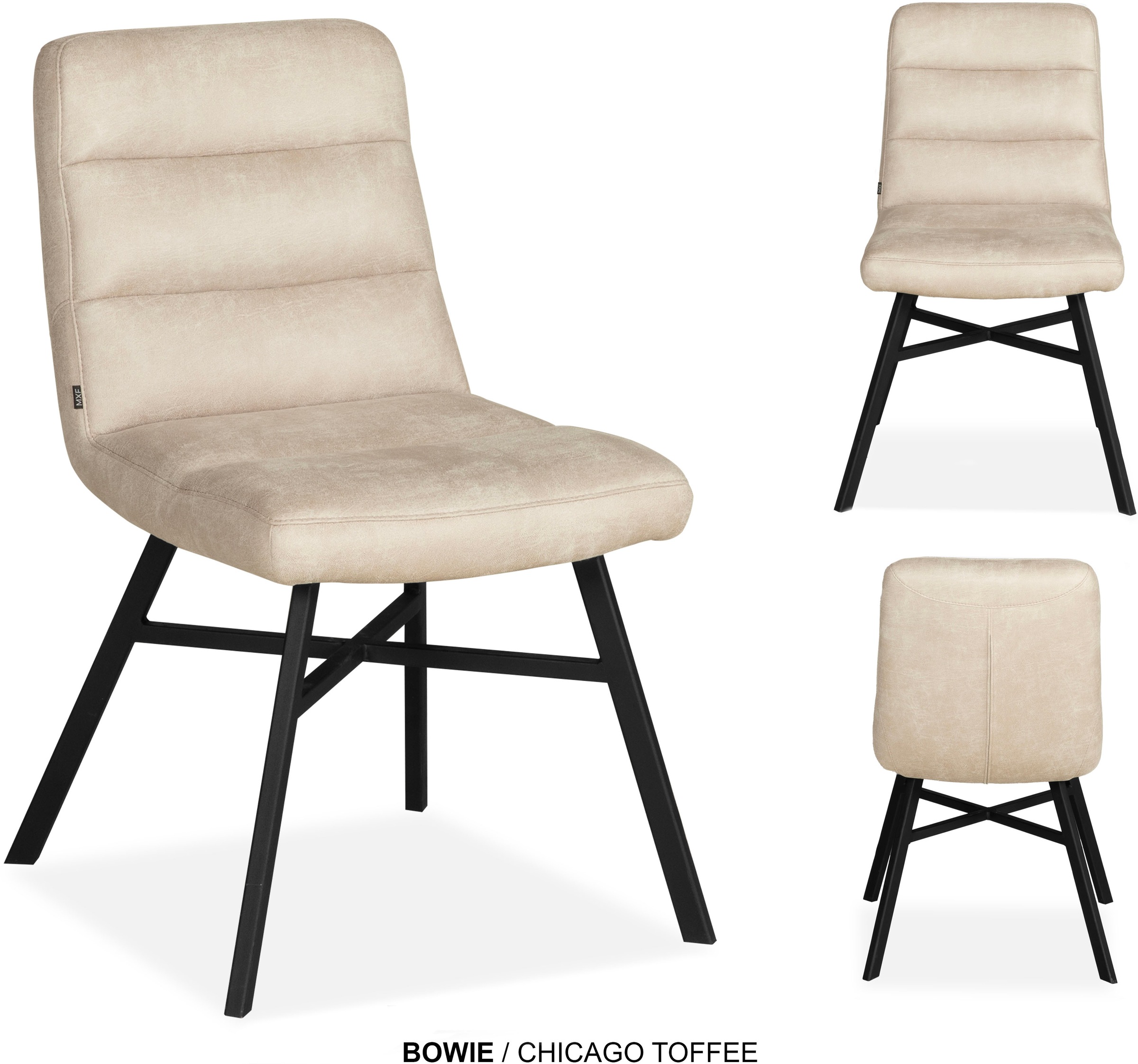 Thumbnail - OMG Design Esszimmerstuhl "Bowie" (Set) 2 Stk.Esszimmerstuhl, pflegeleichter Bezug