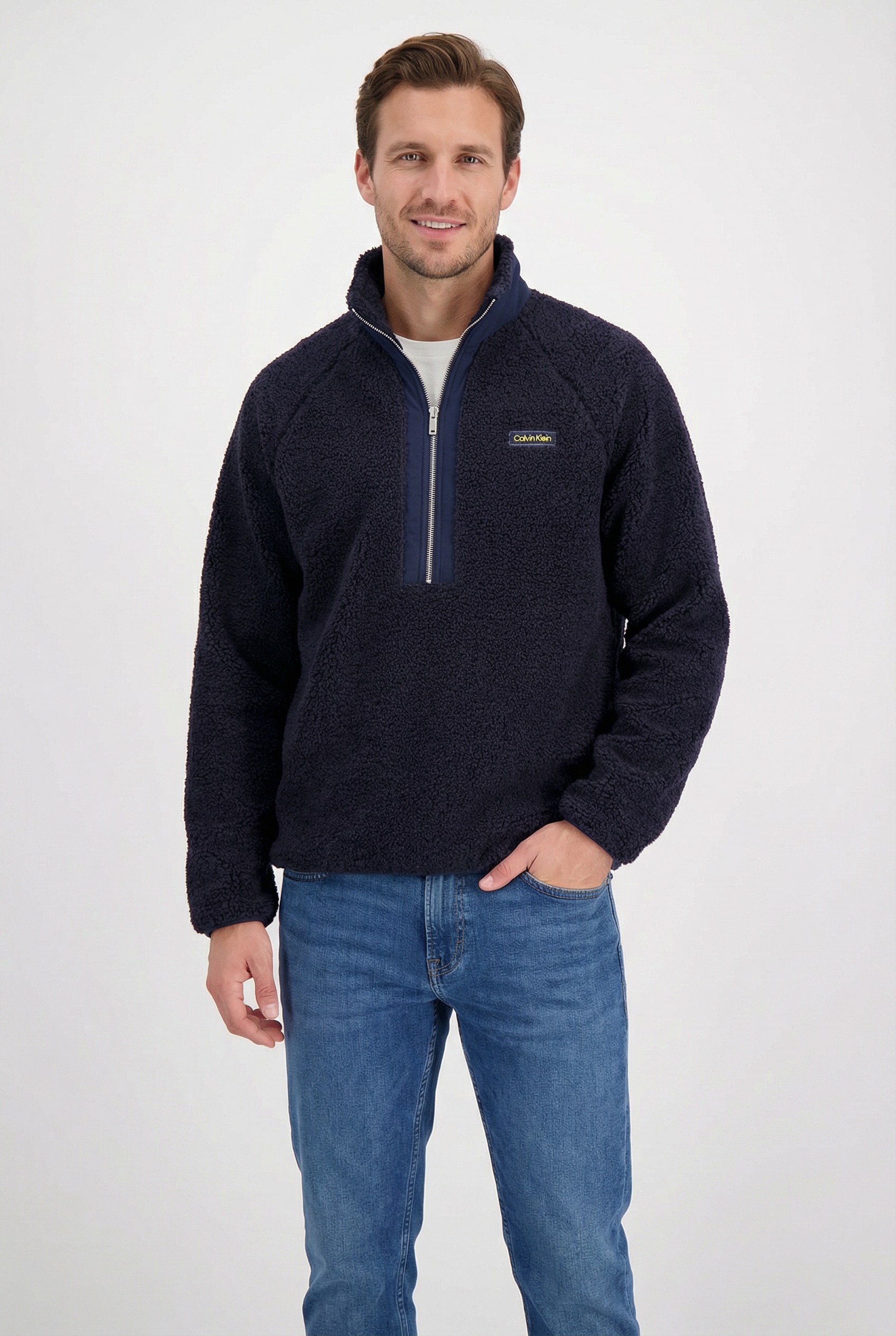 Calvin Klein Sweatshirt, Regular fit, mit Stehkragen günstig online kaufen