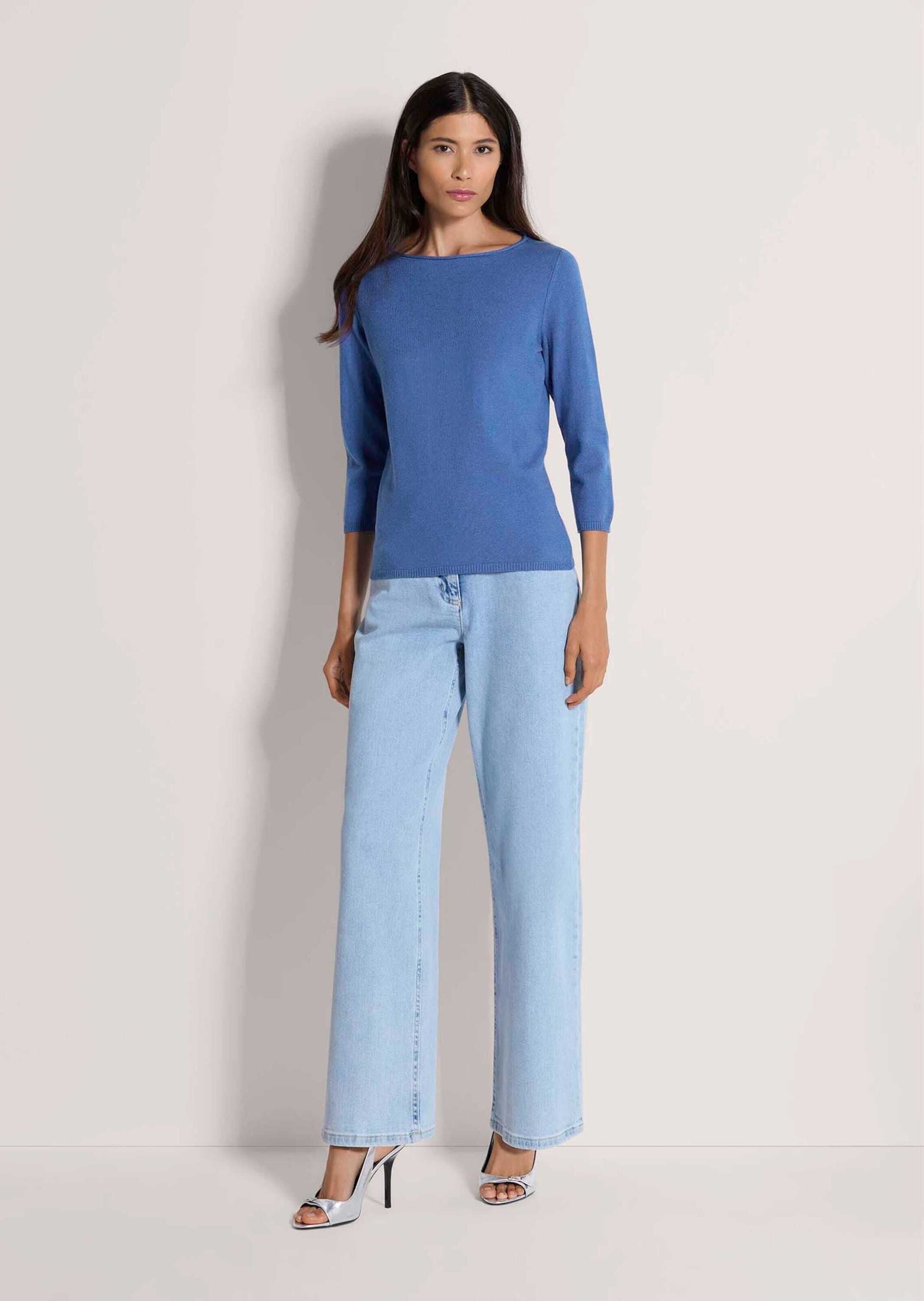 MADELEINE Longpullover "Feinstrickpullover Basic-Pullover mit Rollkante" El günstig online kaufen