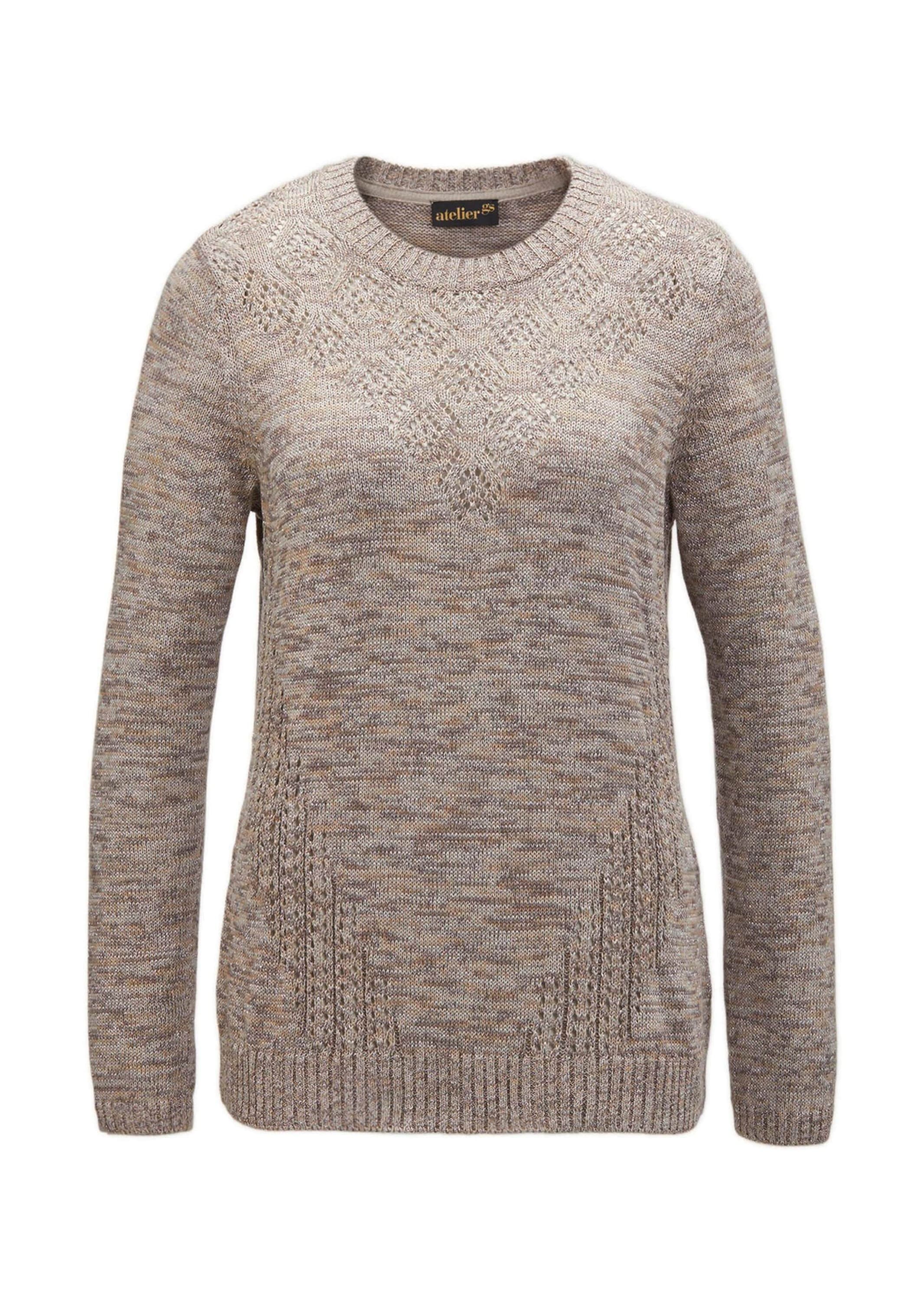 GOLDNER Strickpullover "Eleganter Glanzpullover, Ajour-Details" Schöne Ajou günstig online kaufen