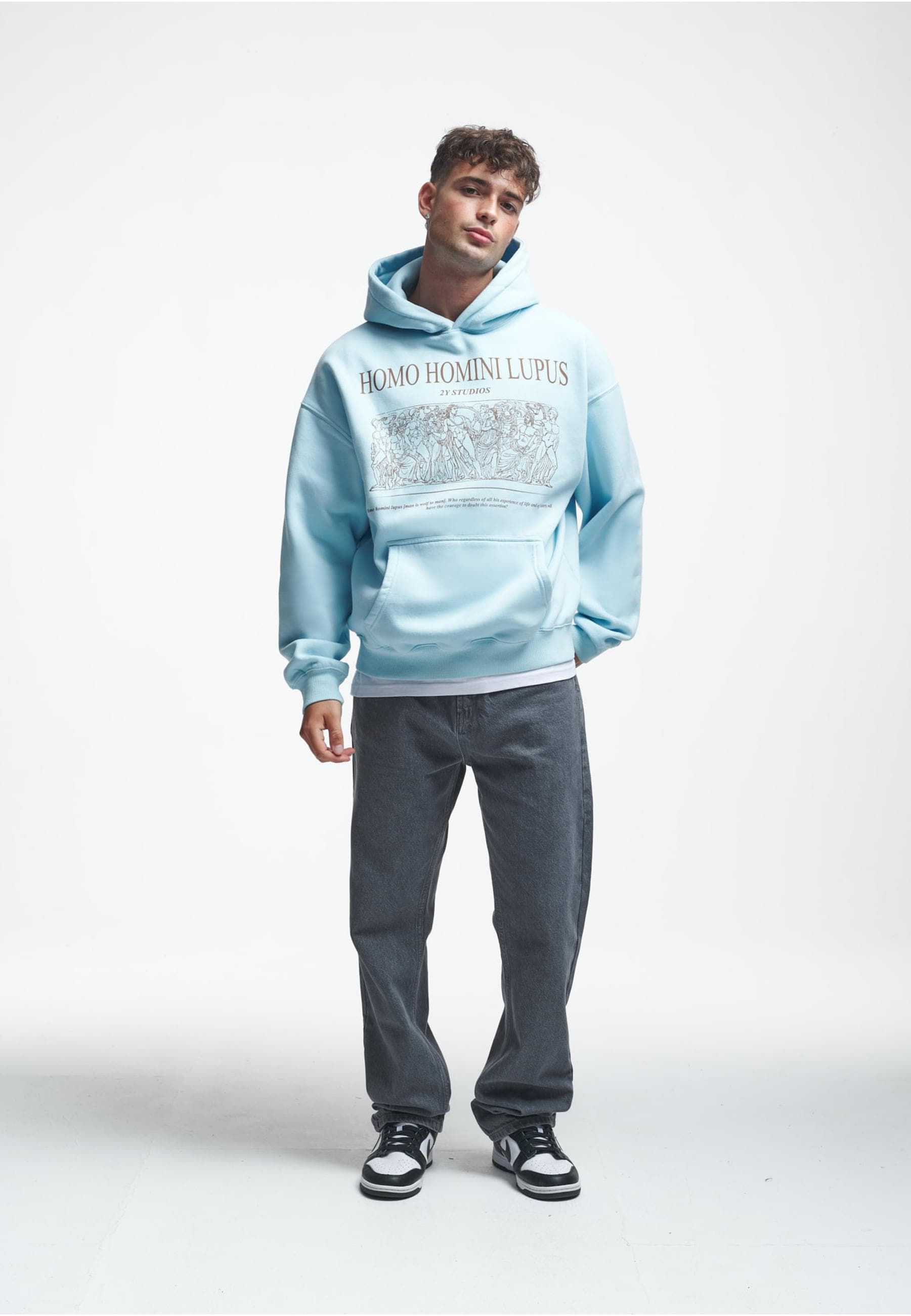 2Y Studios Kapuzensweatshirt »2Y Studios Herren 2Y Homini Oversize Hoodie«, (1 tlg.)