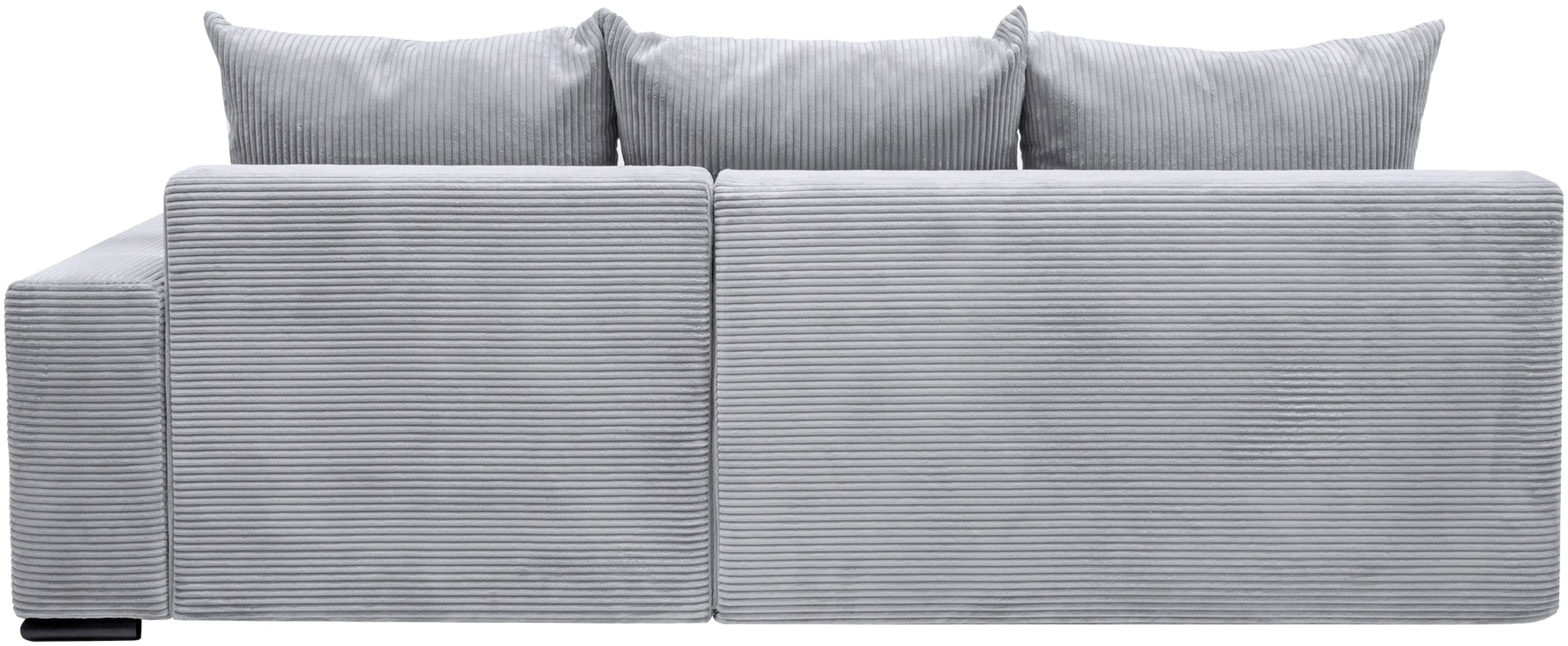 COLLECTION AB Ecksofa »Josy L-Form, Breite 214 cm, mit 3 großen Rückenkissen«, (Cord-/Mix), mit Bettfunktion und Bettkasten, Federkern