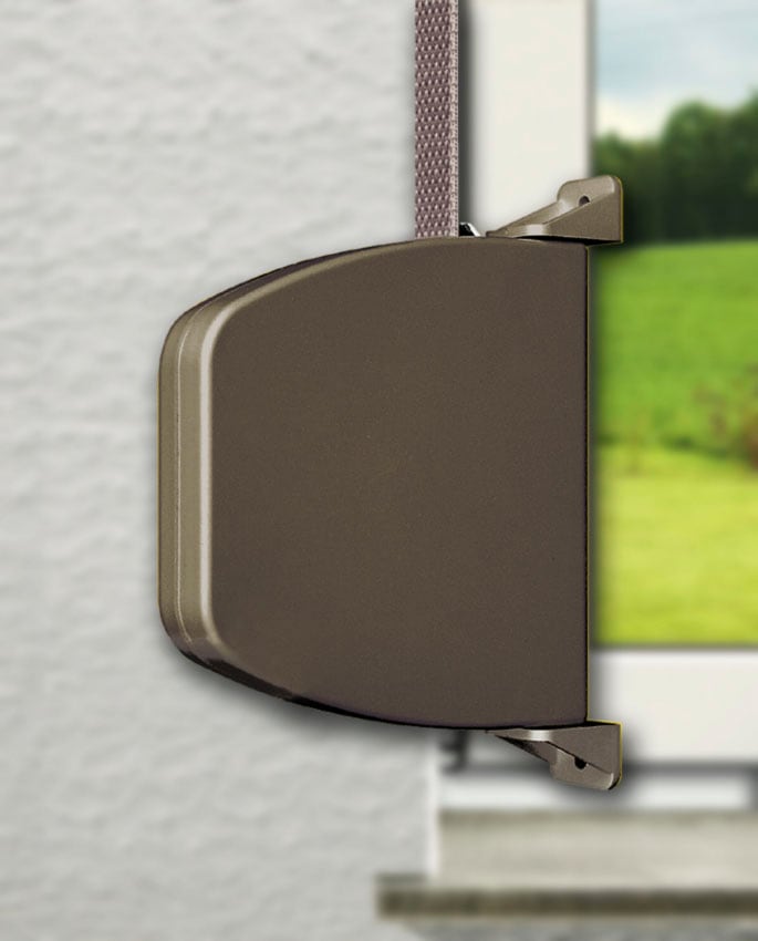 SCHELLENBERG Aufputz-Gurtwickler »Aufschraubwickler für das Rollladensystem Mini«, schwenkbar, mit vormontiertem Rollladengurtband