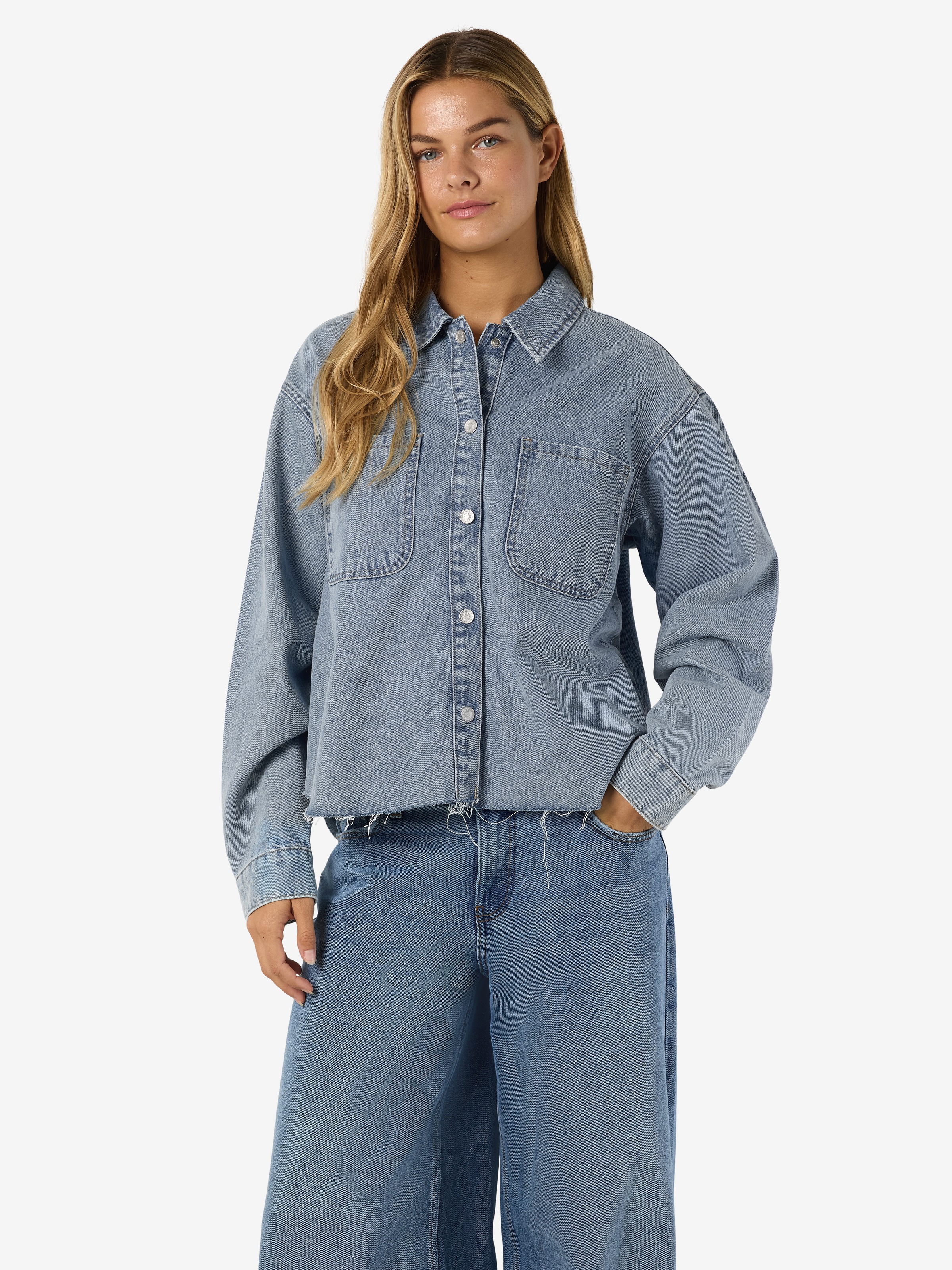 Noisy may Jeansbluse "NMALVA L/S DENIM SH SHCKET AZ452LB" günstig online kaufen