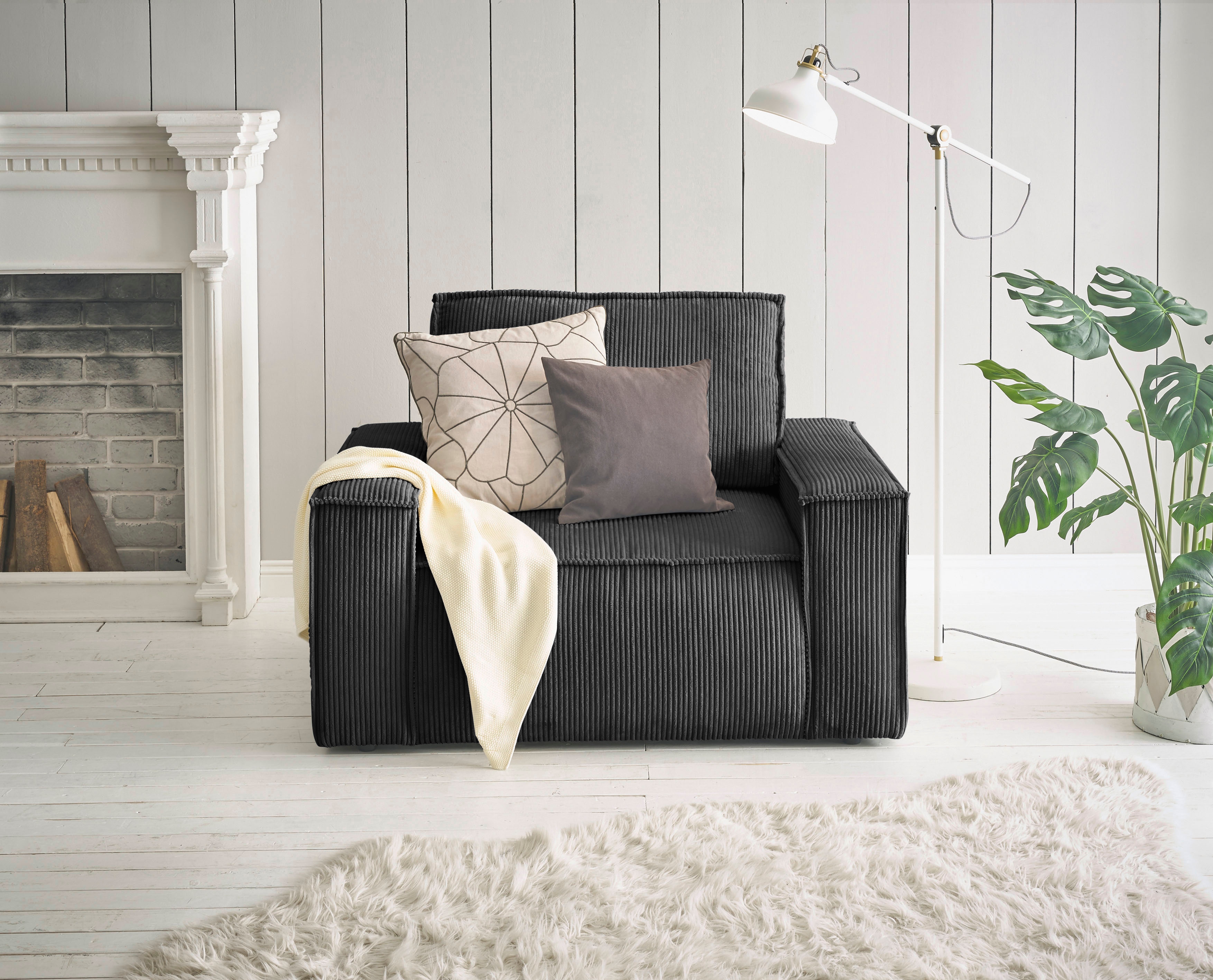 OTTO home Sessel "SHERWOOD Cord Love-Seat" passend zur Polster-Serie SHERWOOD