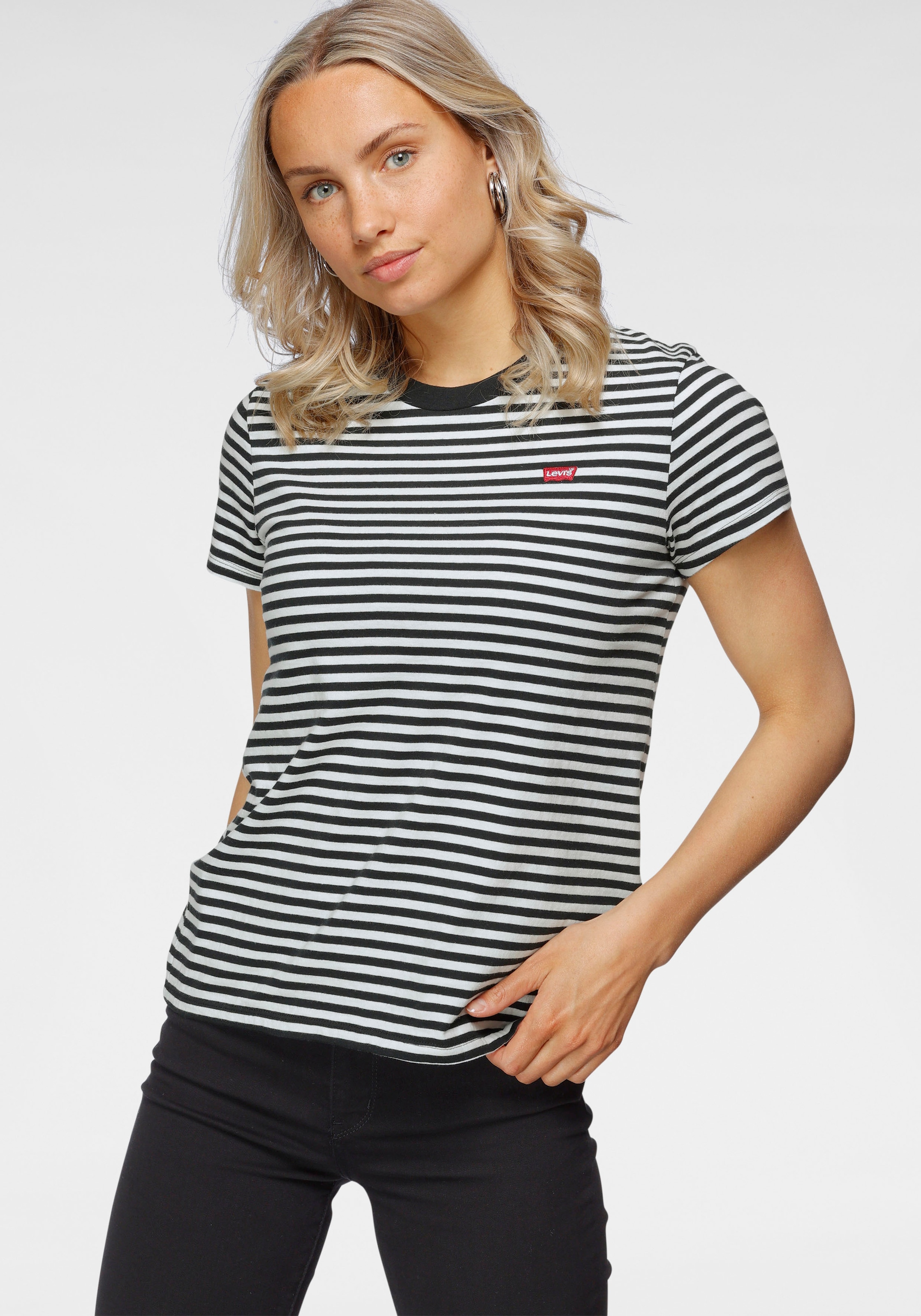 Schwarz-Weiße T-Shirts für Damen online kaufen BAUR 
