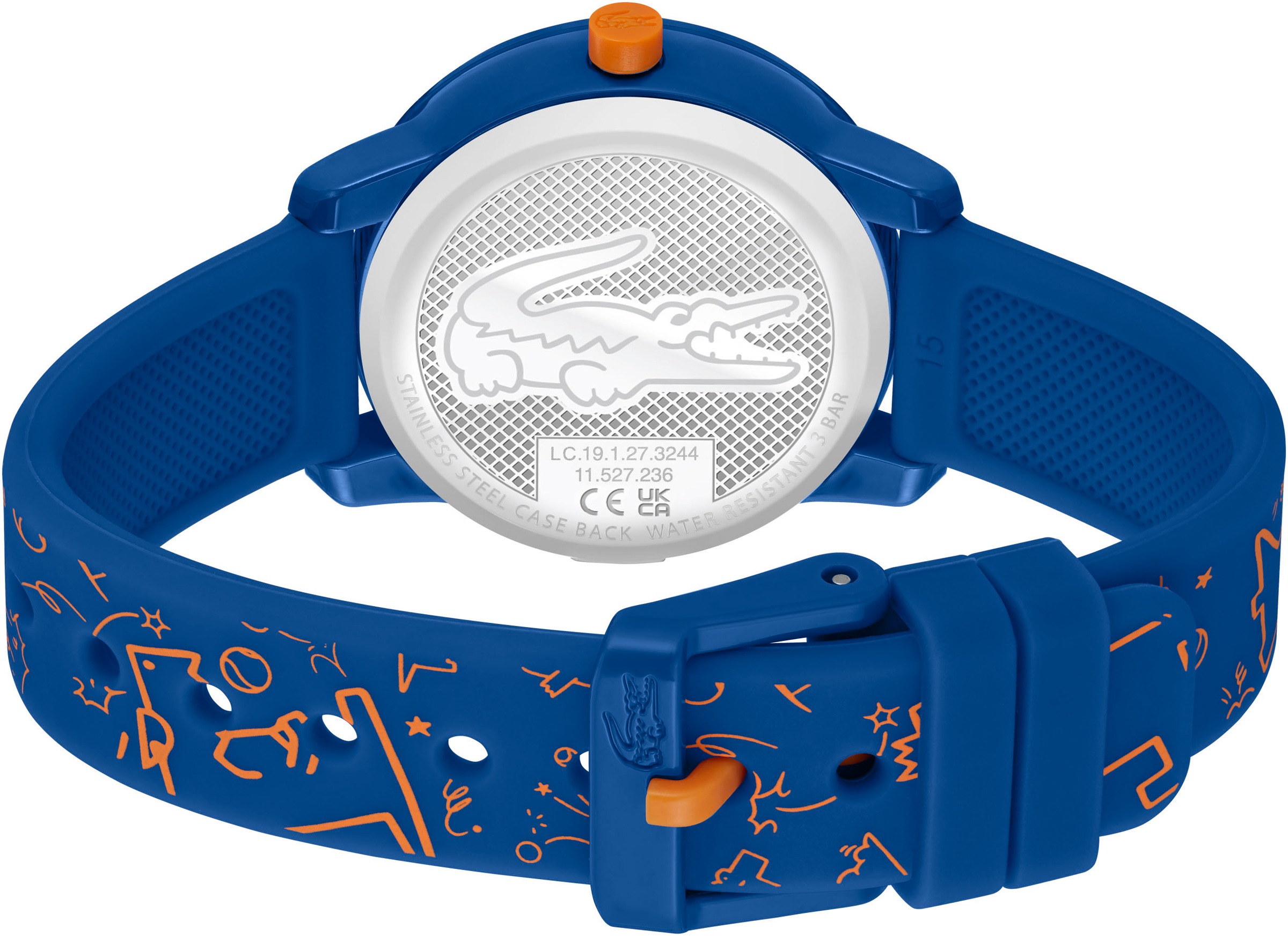 Lacoste Quarzuhr »LACOSTE.12.12 KIDS«, Armbanduhr, Kinderuhr, Silikonarmband, Geschenkidee