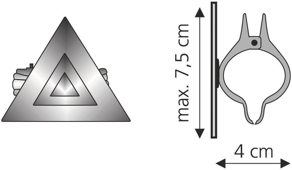 Thumbnail - Liedeco Dekoklammer "Grafik", (Packung, 2 St.), für Gardinen, Vorhänge
