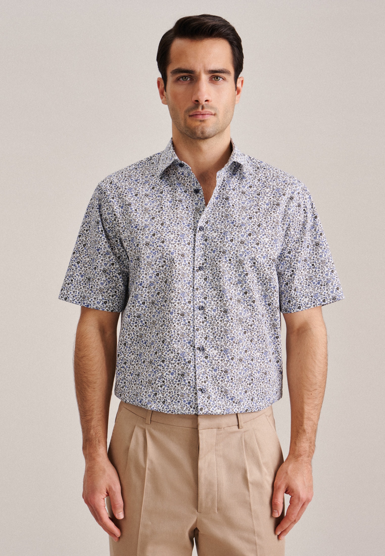 seidensticker Businesshemd "Regular" Regular 1/2 Kentkragen Druck günstig online kaufen