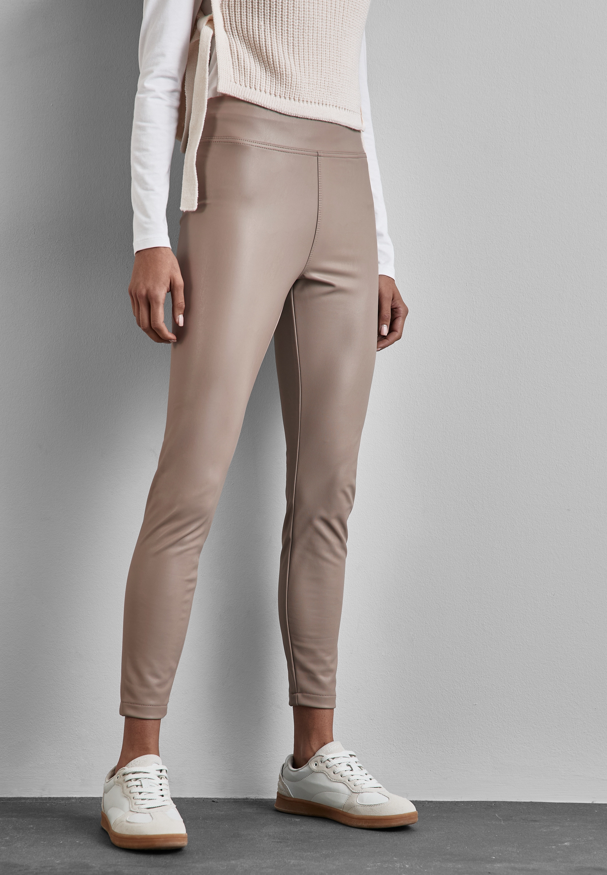 Leggings, in Leder-Optik