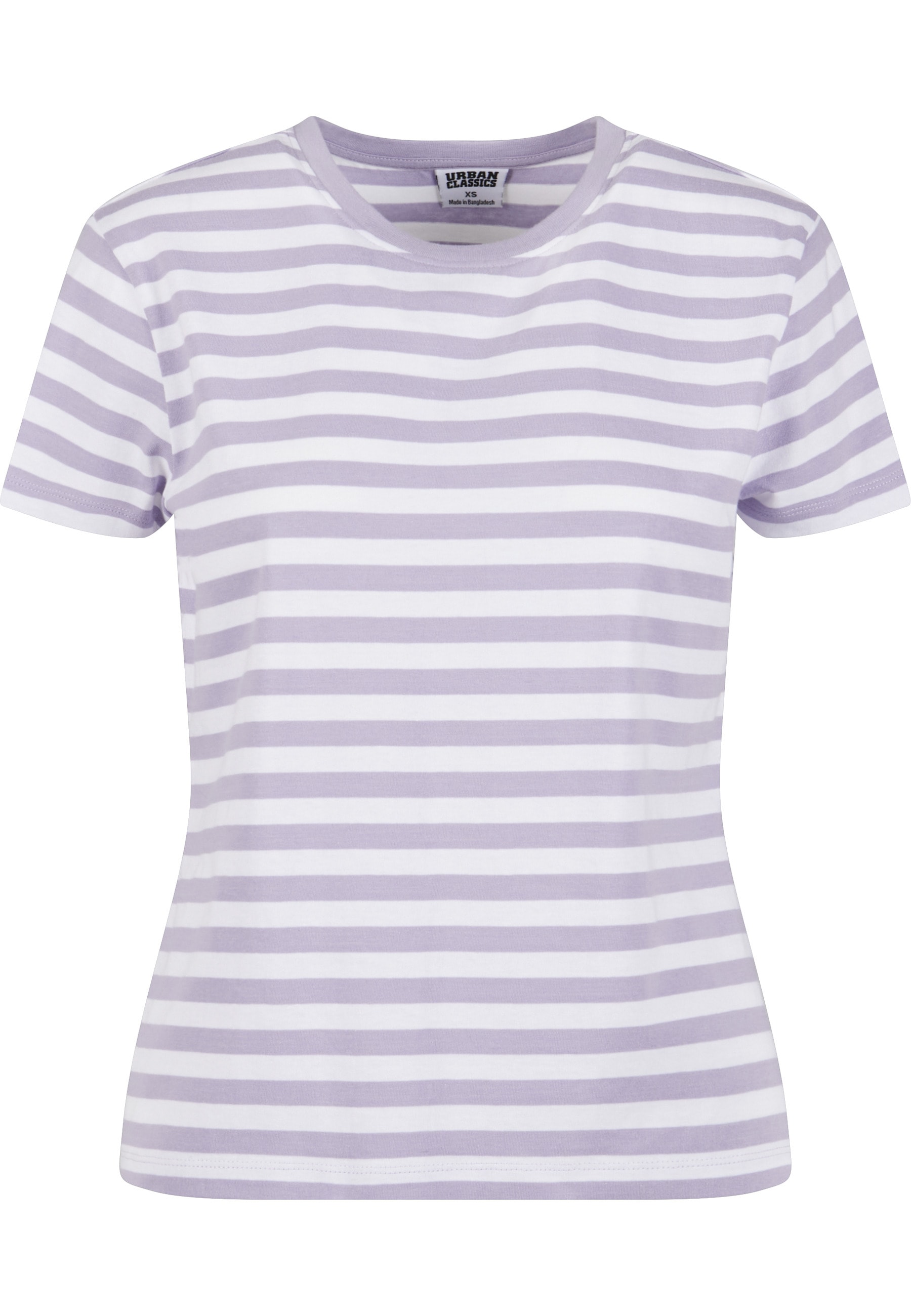 URBAN CLASSICS T-Shirt »Urban Classics Damen Ladies Regular Striped Tee« 1 Stk.