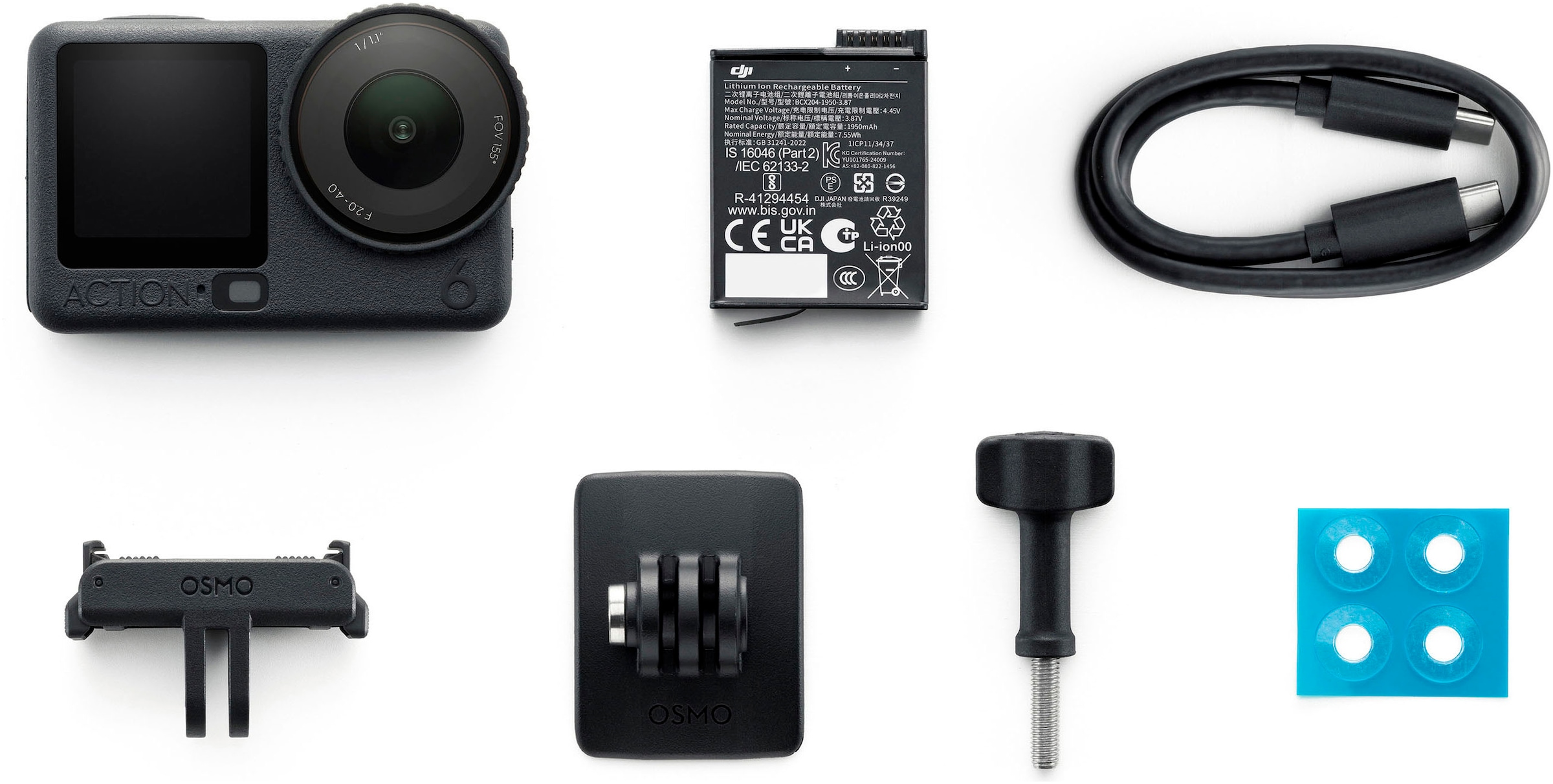 DJI Action Cam »Osmo Action 6 Standard Combo« 4K Ultra HD Bluetooth