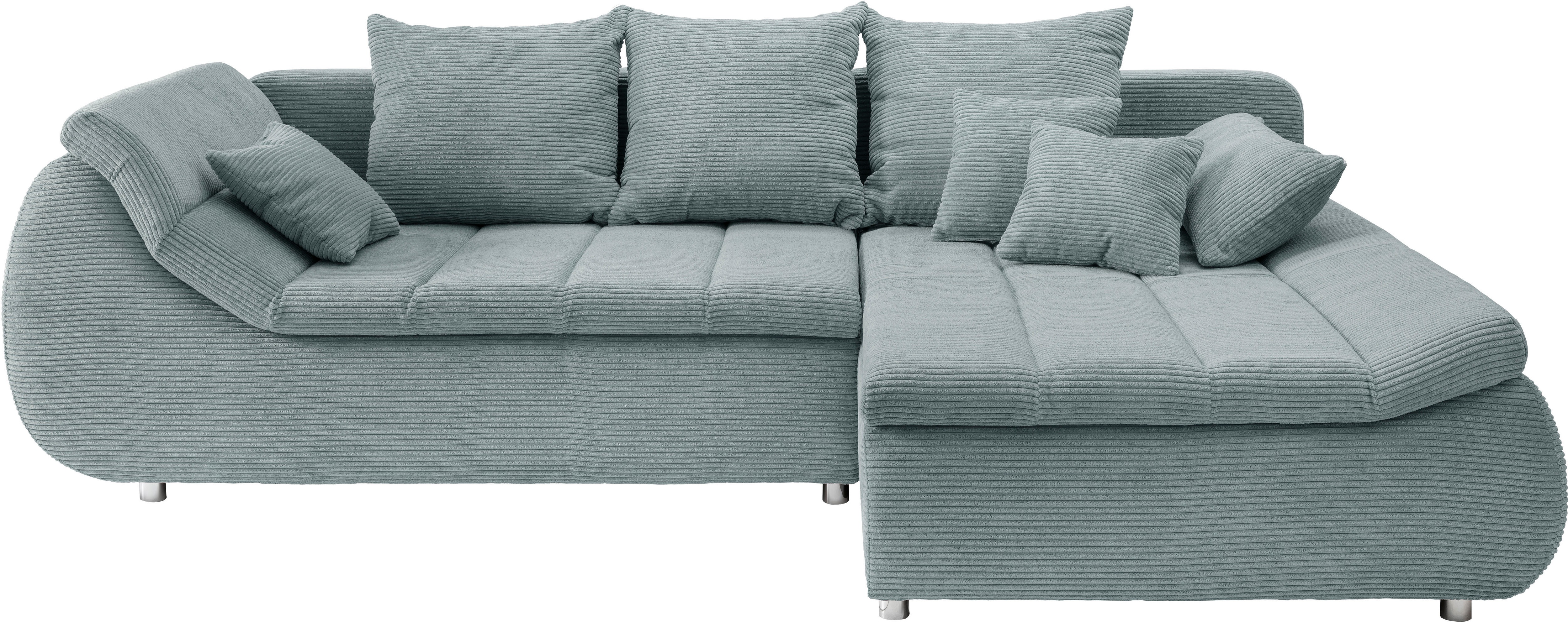 Thumbnail - Home affaire Ecksofa "Imola, bequem, aktuelle Steppung im Sitz, L-Form, Breite 270cm" wahlweise mit Bettfunktion