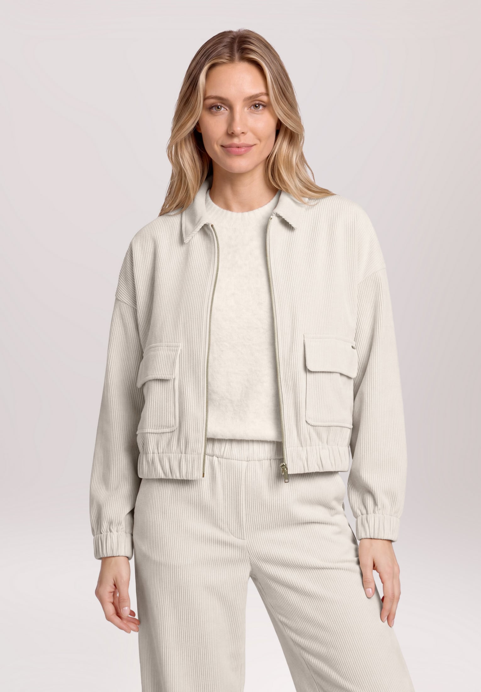 Betty&Co Canvasjacke »Damen mit Taschen«