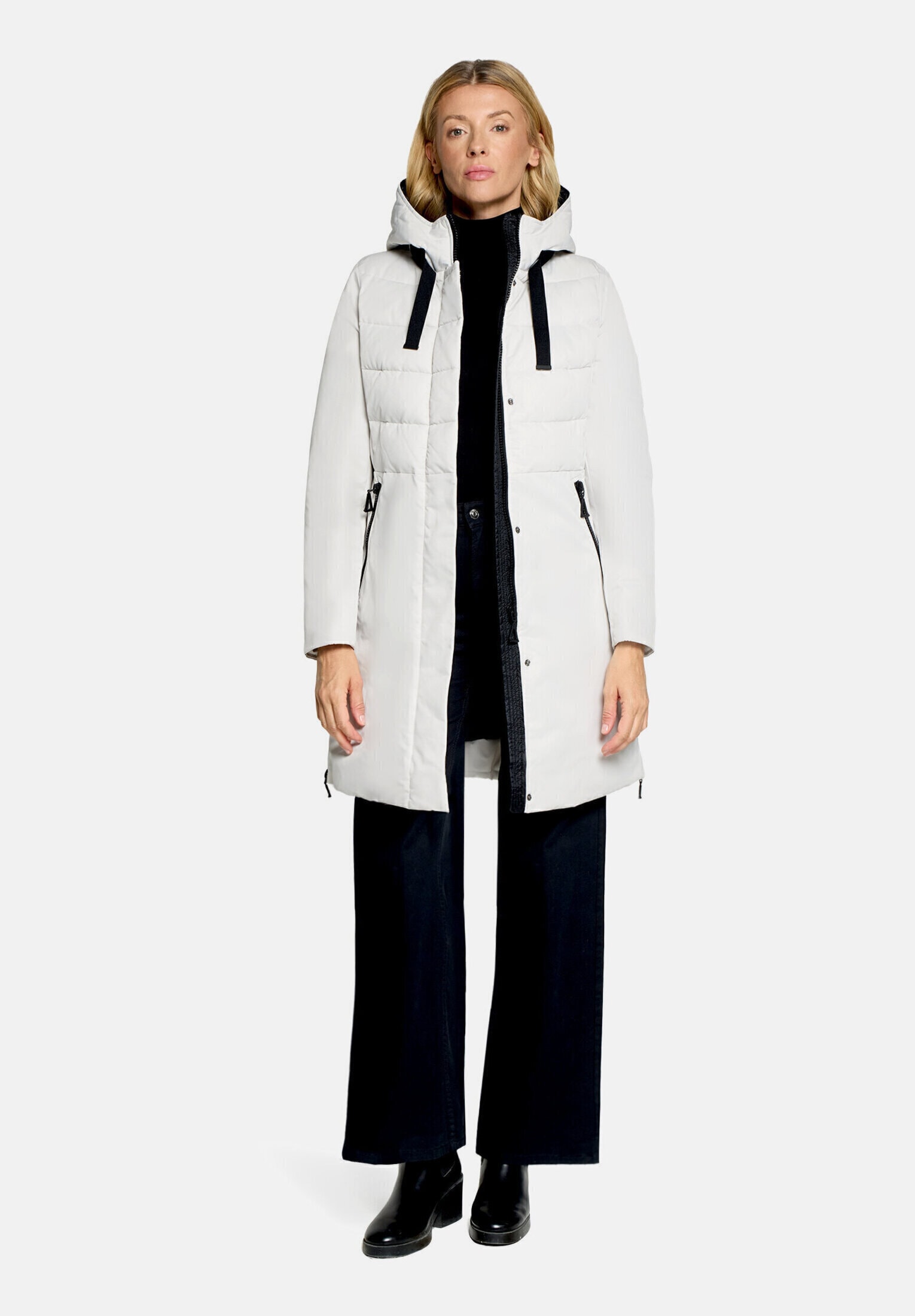 Amber & June Winterjacke »Damen Kunstdaune« mit Kapuze